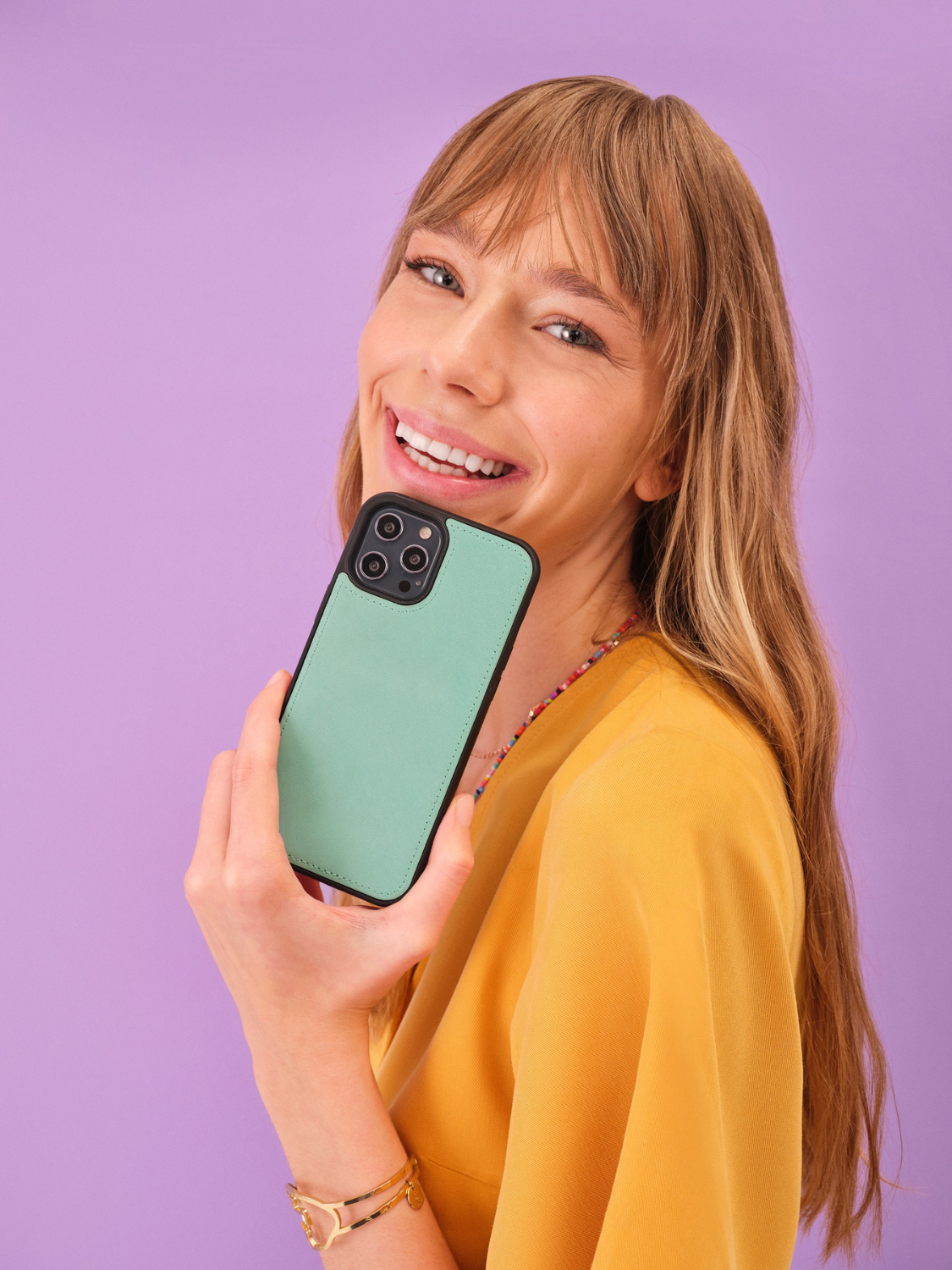 Premium handcrafted leather case for iPhone 14 Pro Max by Bouletta