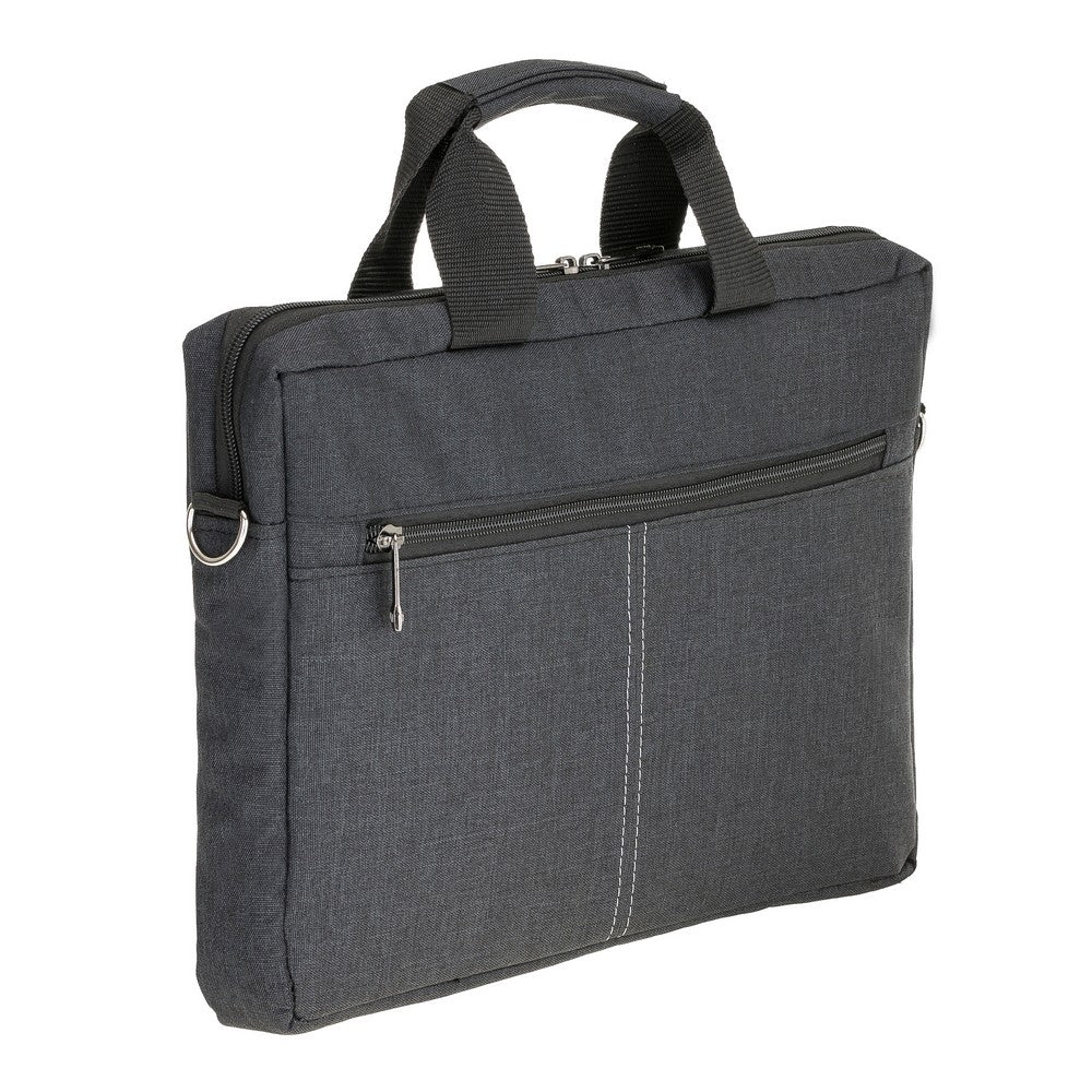 Durable laptop bag for 13 and 15 inch devices with leather-reinforced handle