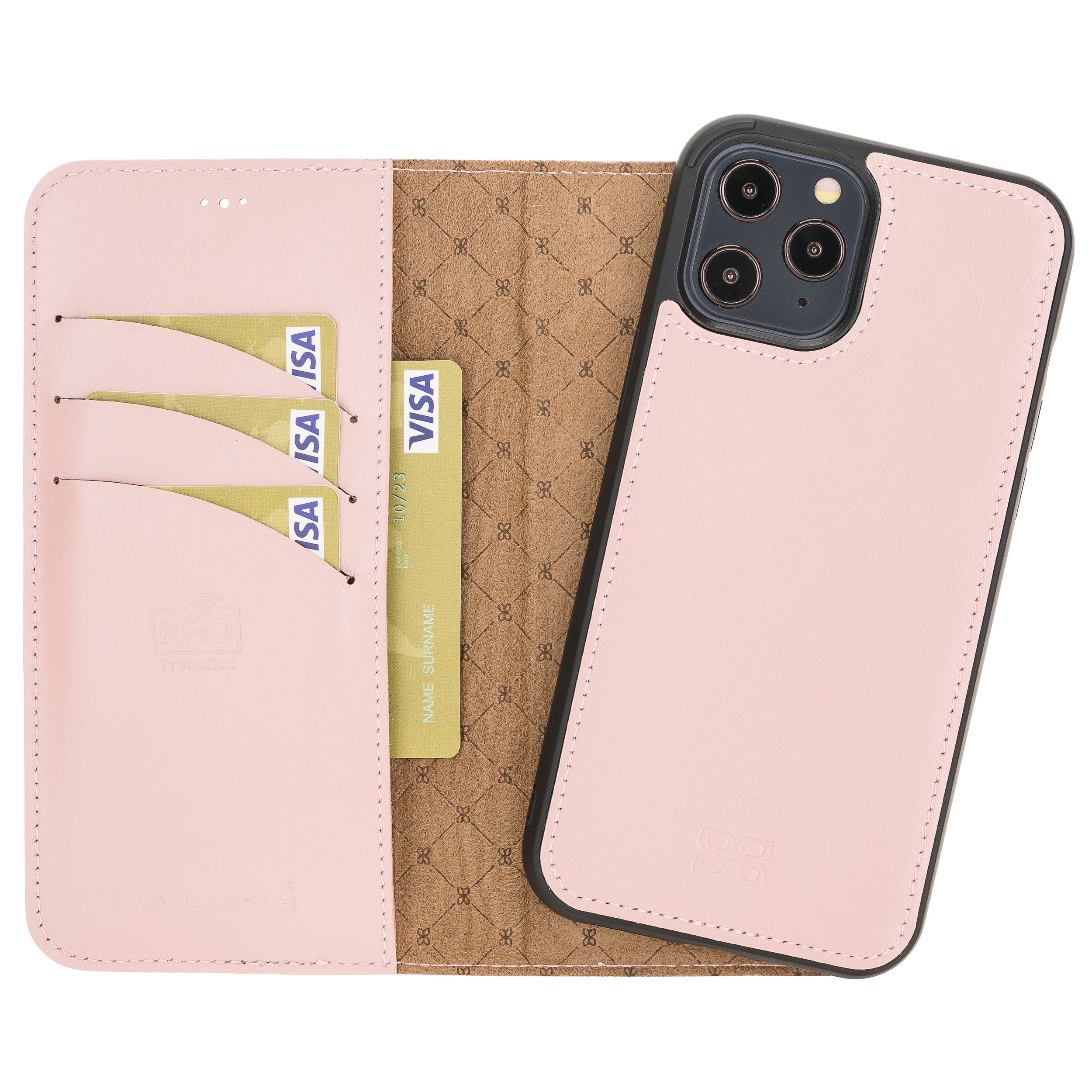 iPhone 12 Series Genuine Leather Magic Detachable Wallet Cases