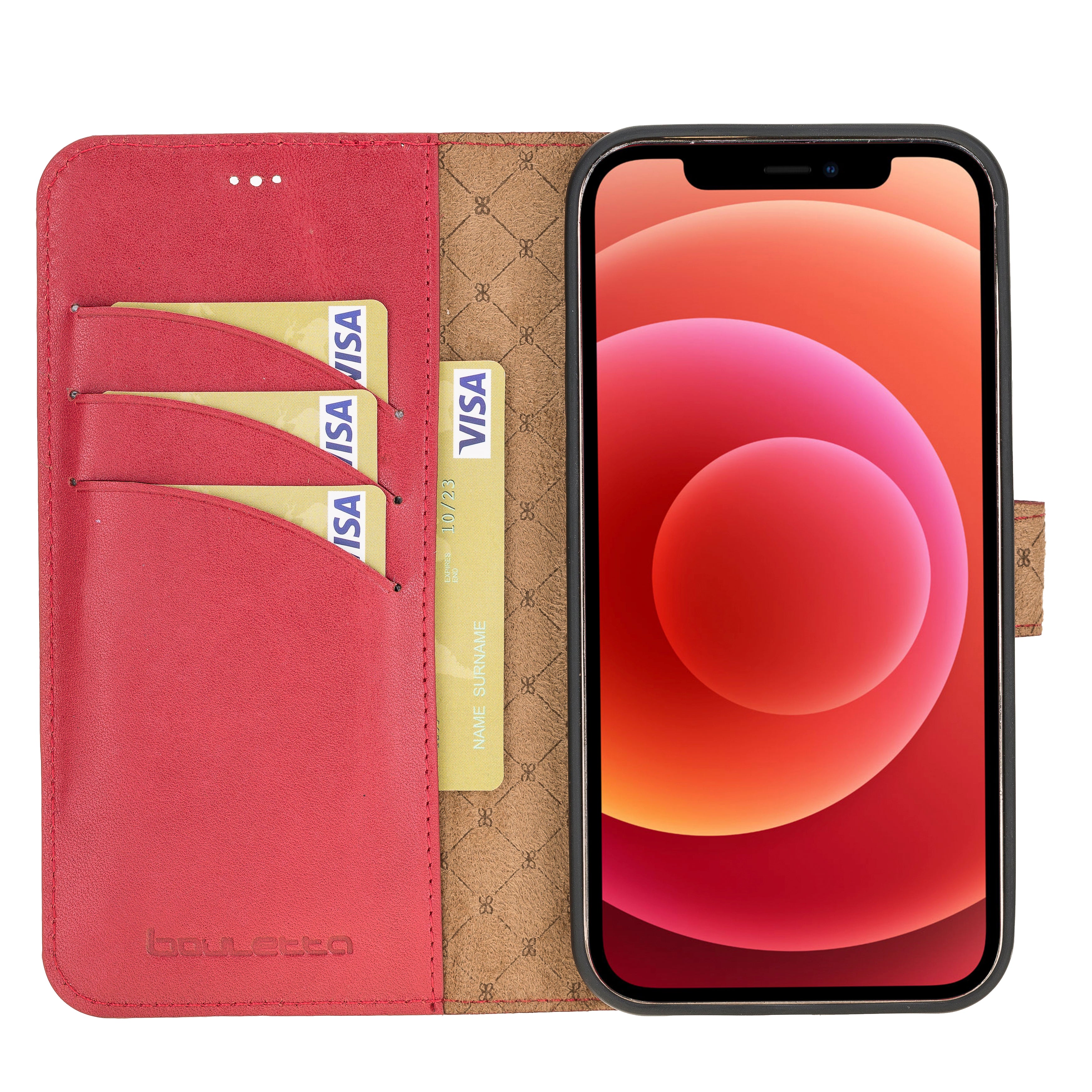 iPhone 12 Series Genuine Leather Magic Detachable Wallet Cases