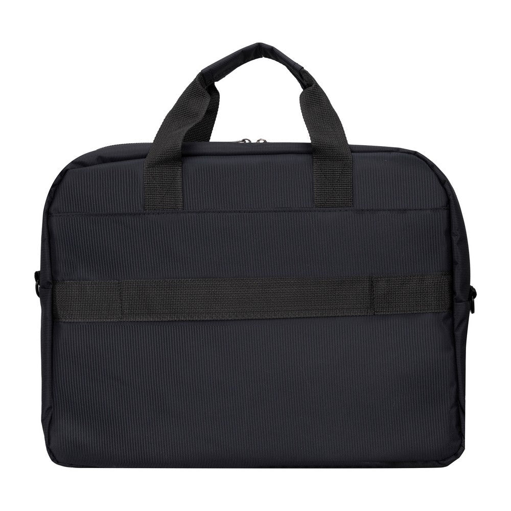 Durable notebook bag for 15 and 17 inch laptops with luggage strap and padding