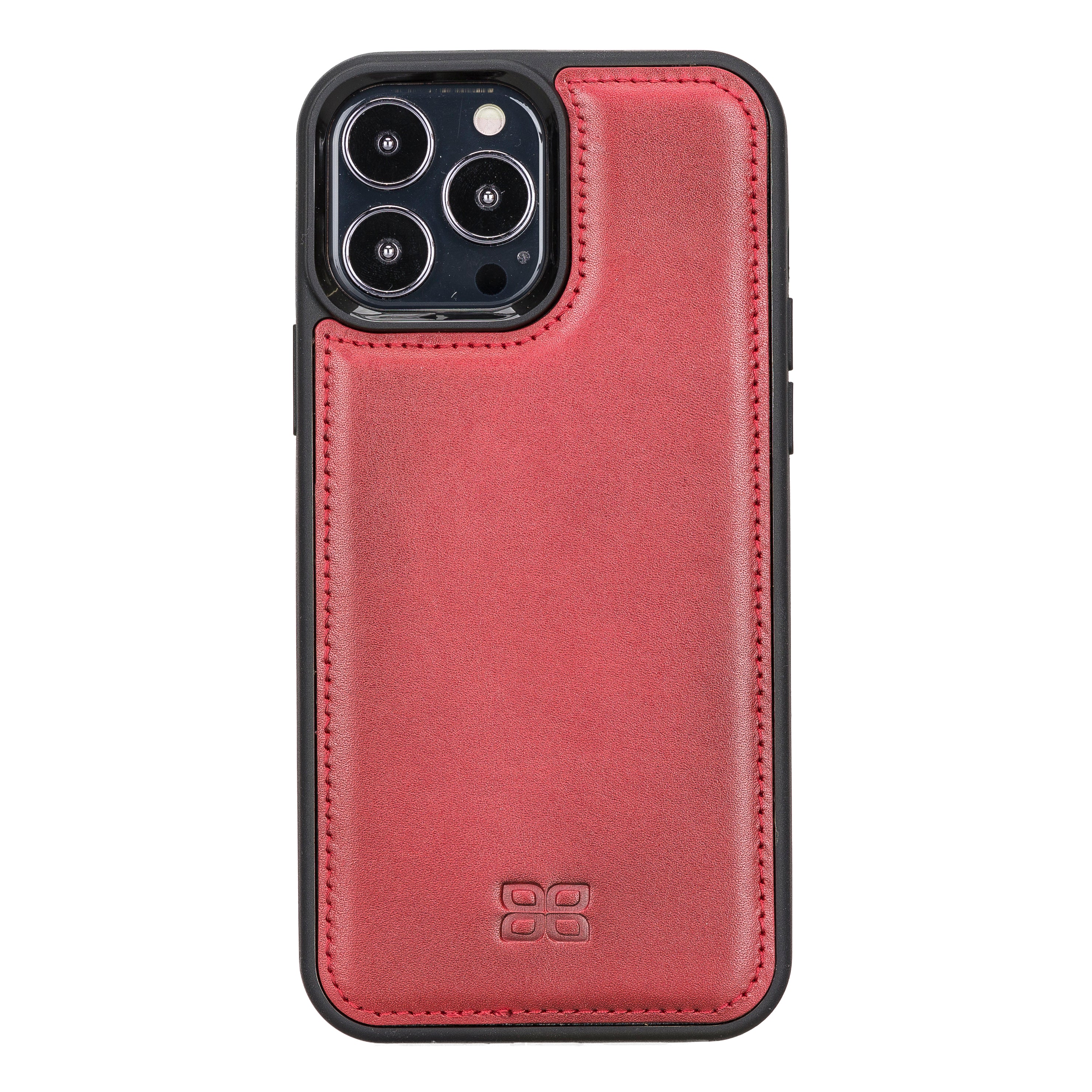 Coque arrière flexible en cuir véritable pour iPhone 13 Series