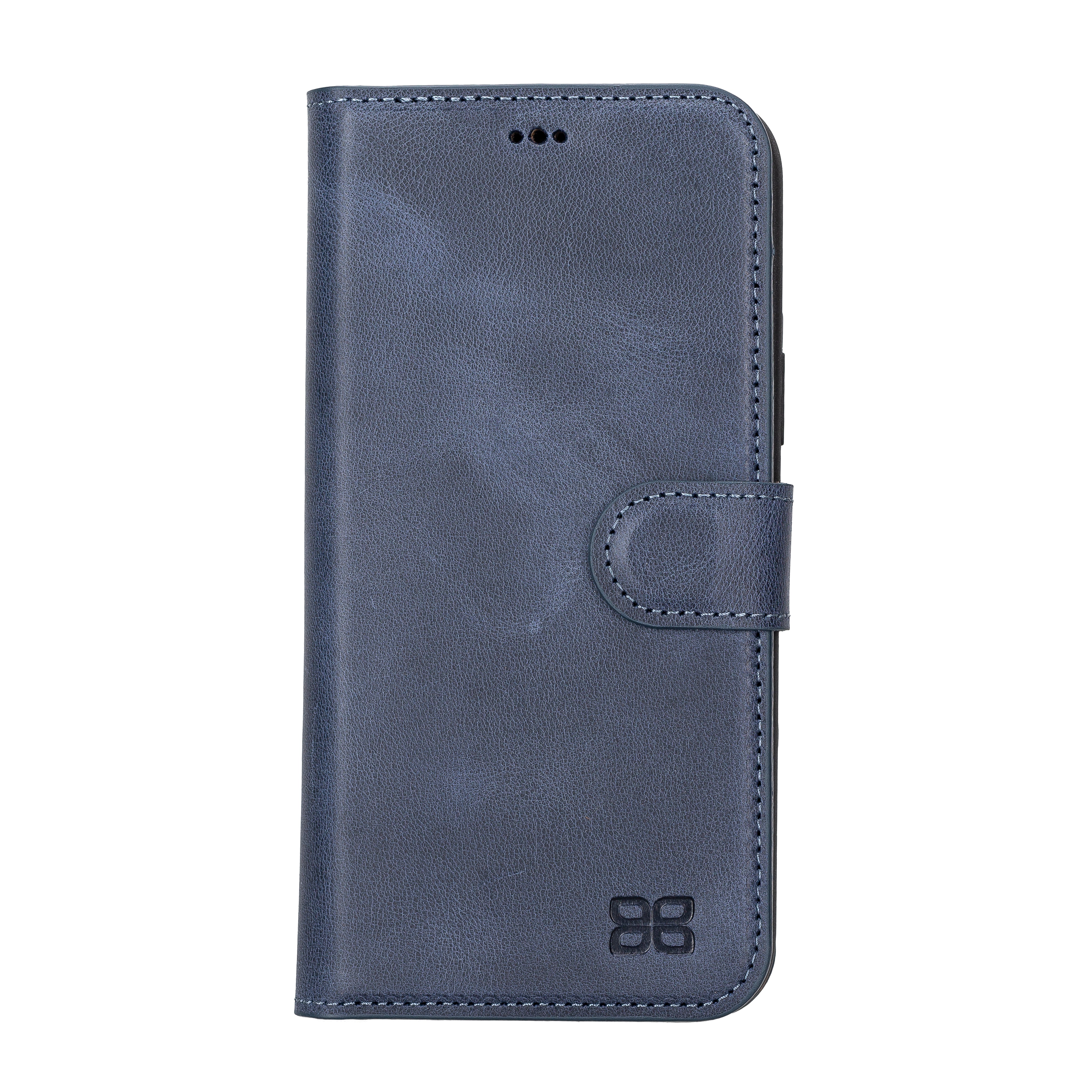 Étui portefeuille amovible en cuir véritable pour iPhone 14 Pro Max (6,7")