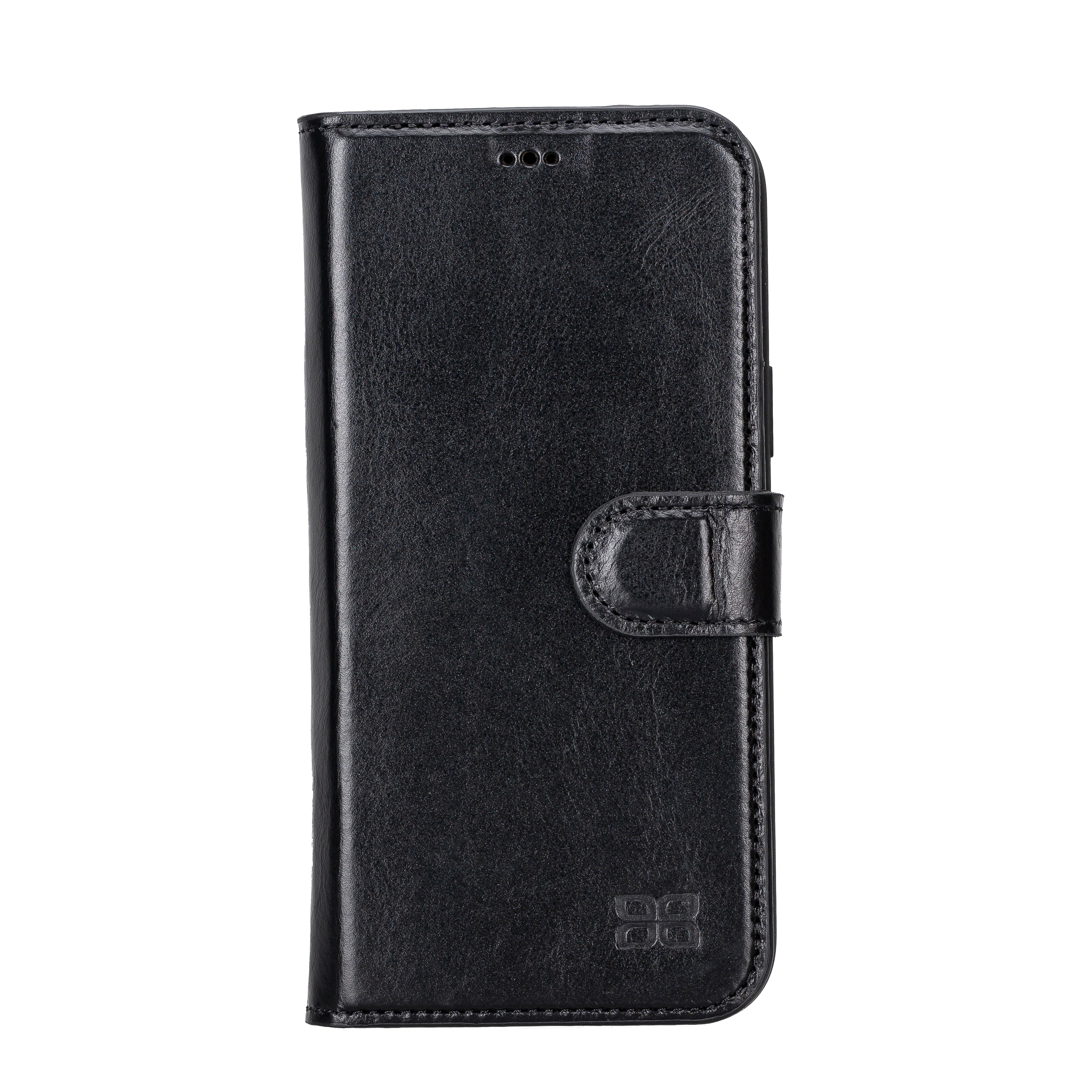 Étui portefeuille amovible en cuir véritable pour iPhone 14 Pro Max (6,7")