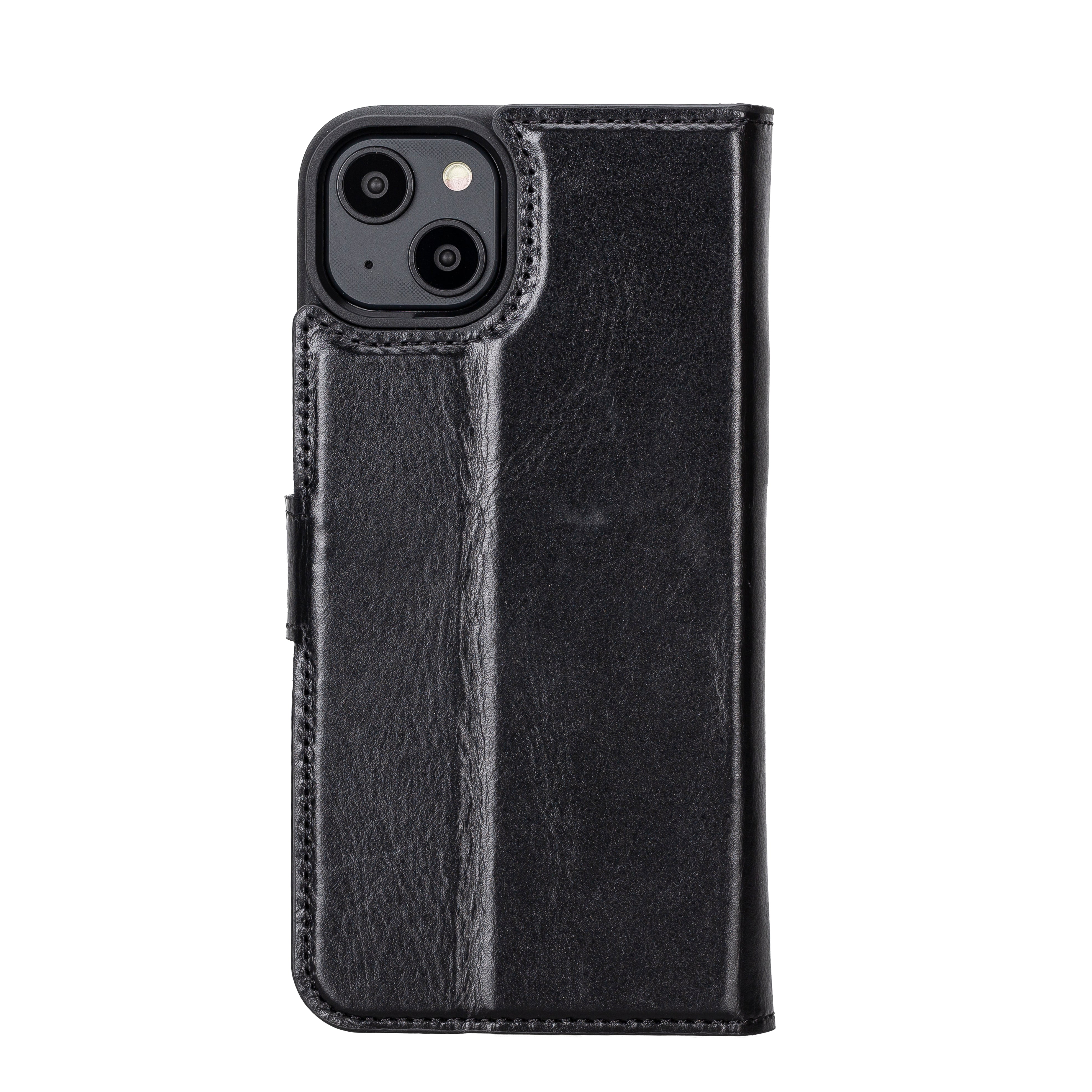 Étui portefeuille amovible en cuir véritable pour iPhone 14 Pro Max (6,7")