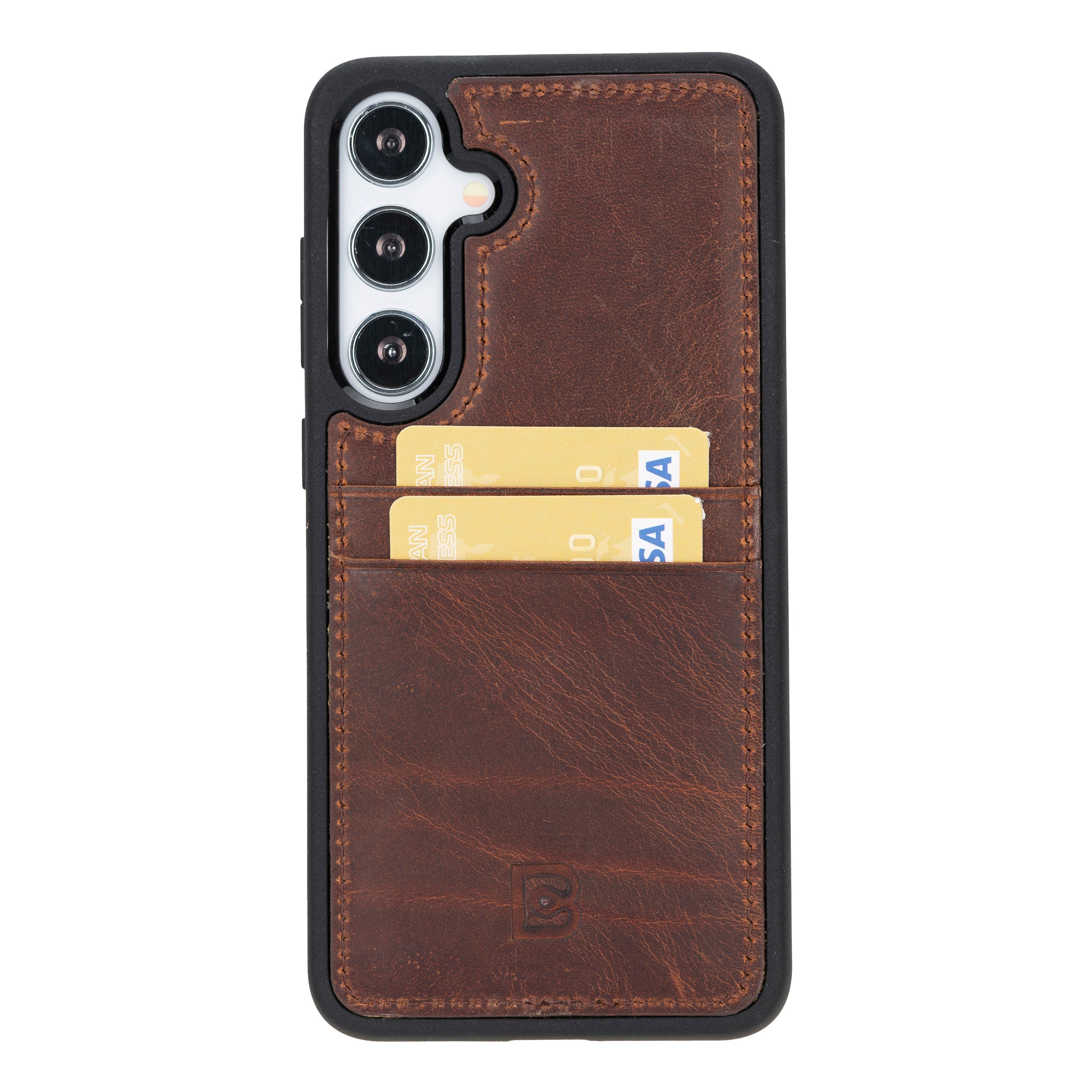 Samsung Galaxy S25 (6.2") Flex Cover Leather Case with Card Holder