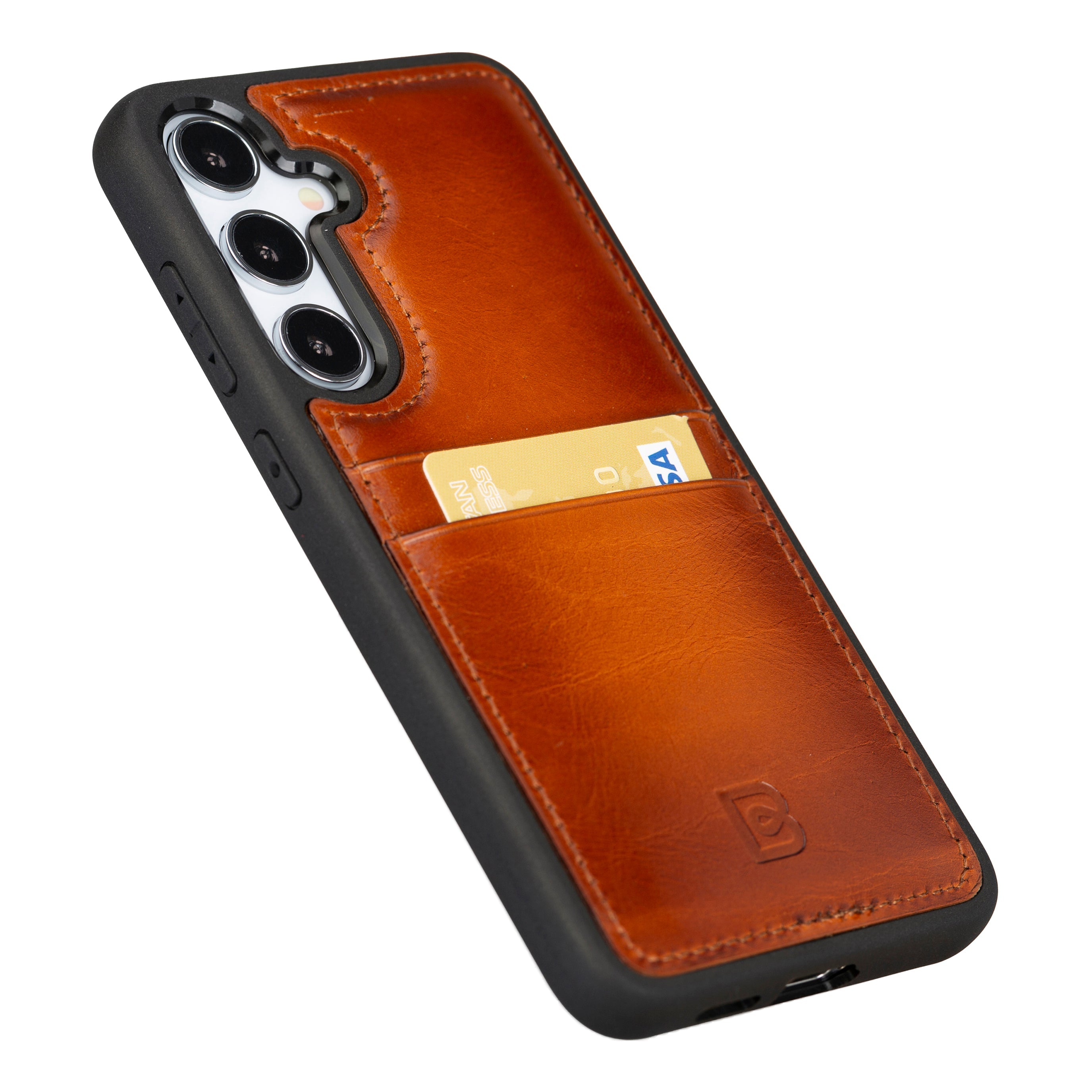 Samsung Galaxy S25 (6.2") Flex Cover Leather Case with Card Holder