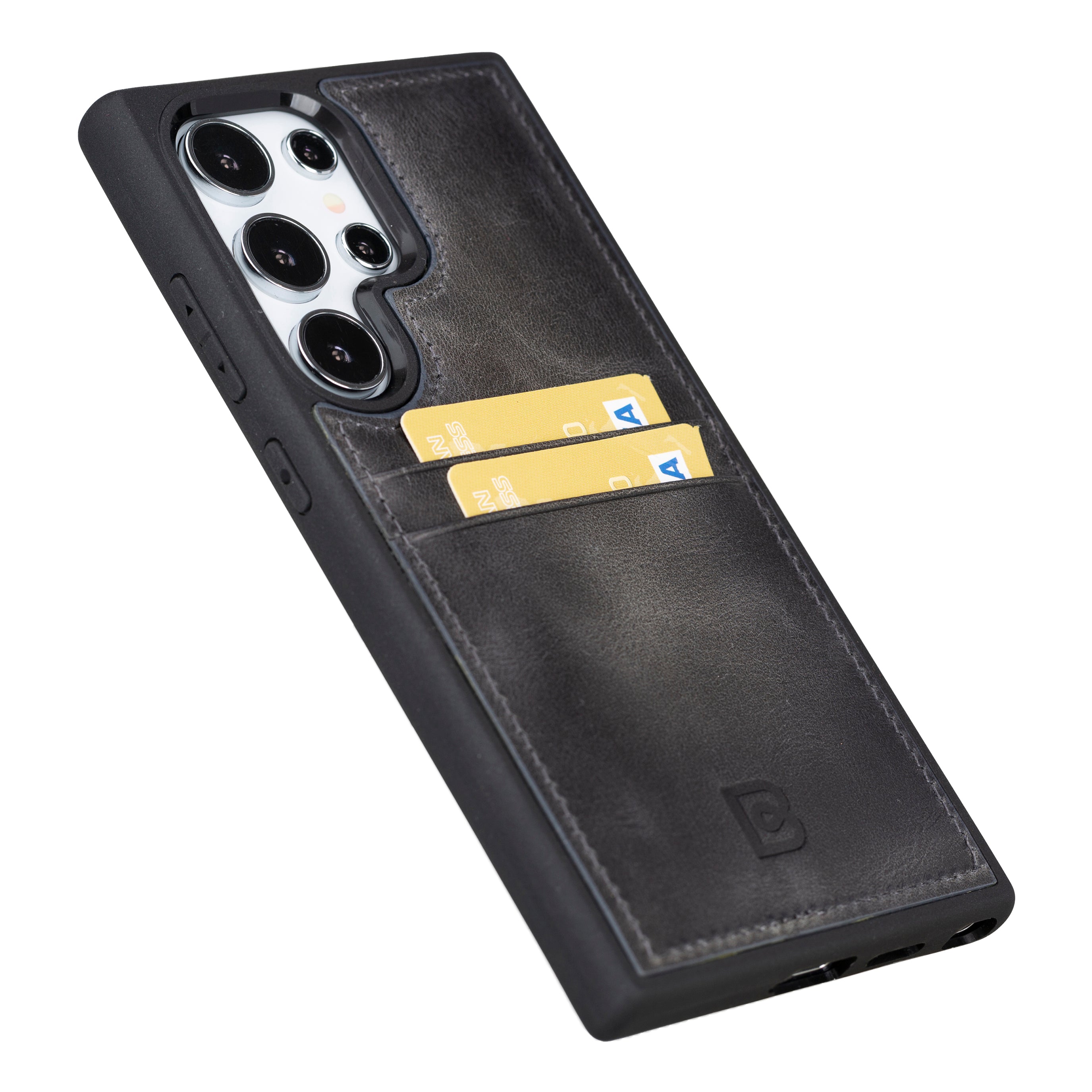 Coque arrière en cuir Felix Galaxy S24 Plus (6,7") avec porte-cartes