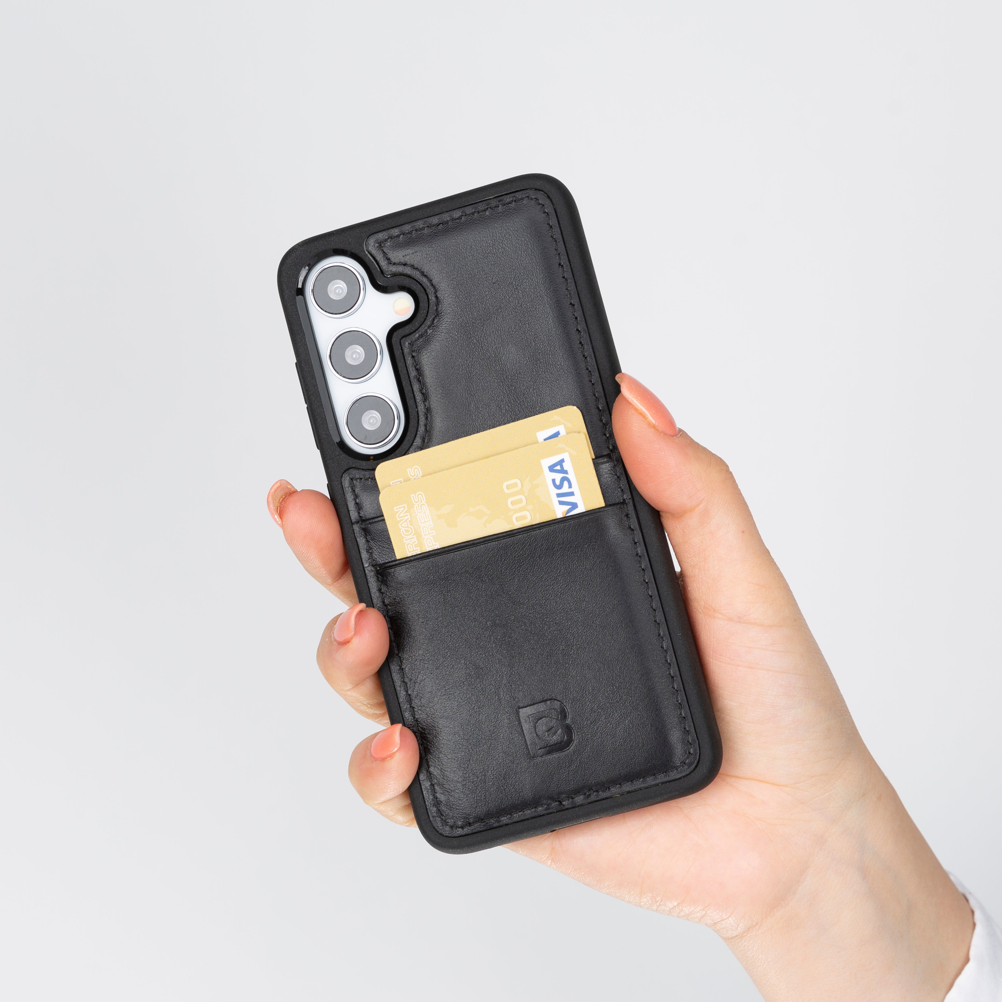 Samsung Galaxy S25 (6.2") Flex Cover Leather Case with Card Holder