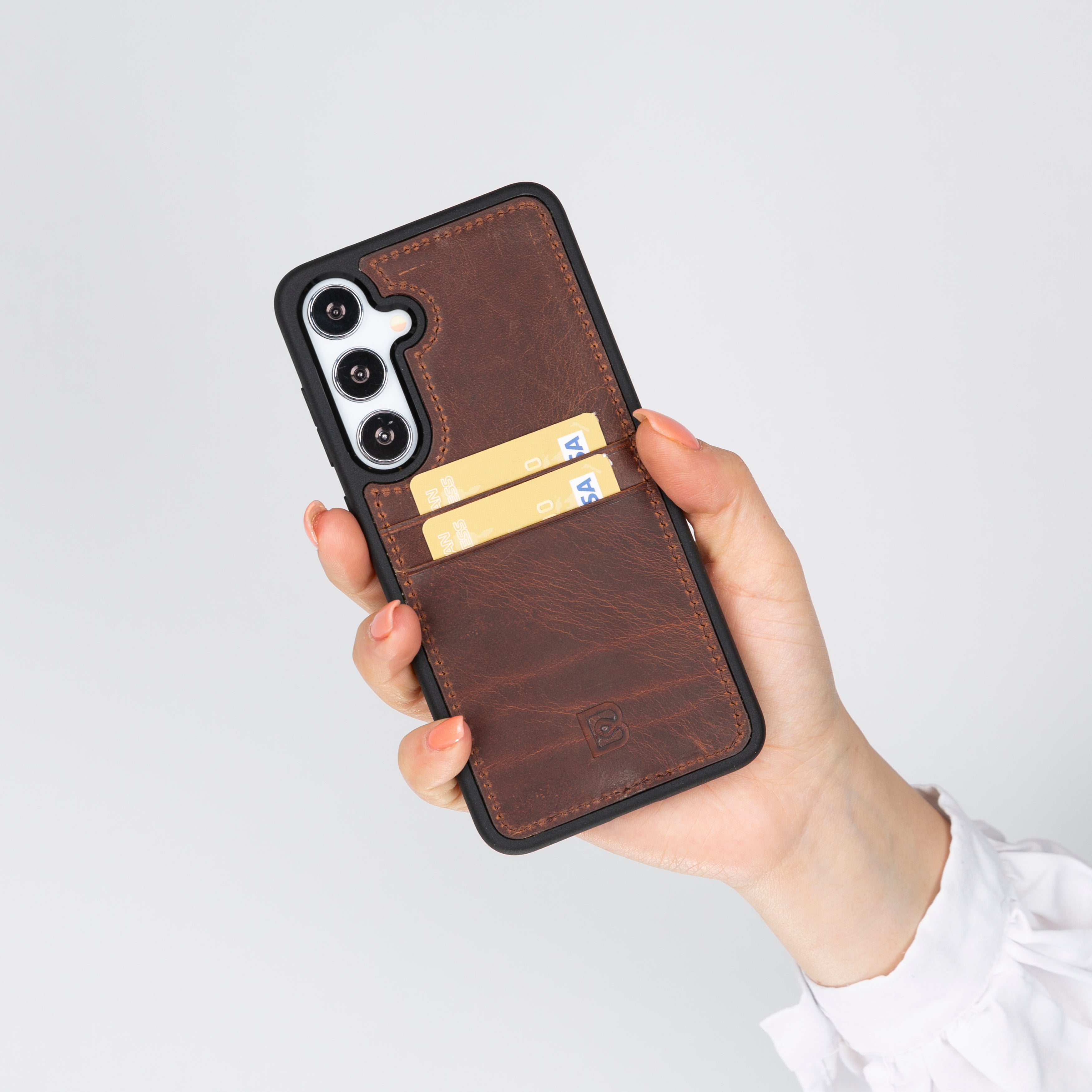 Samsung Galaxy S25 (6.2") Flex Cover Leather Case with Card Holder