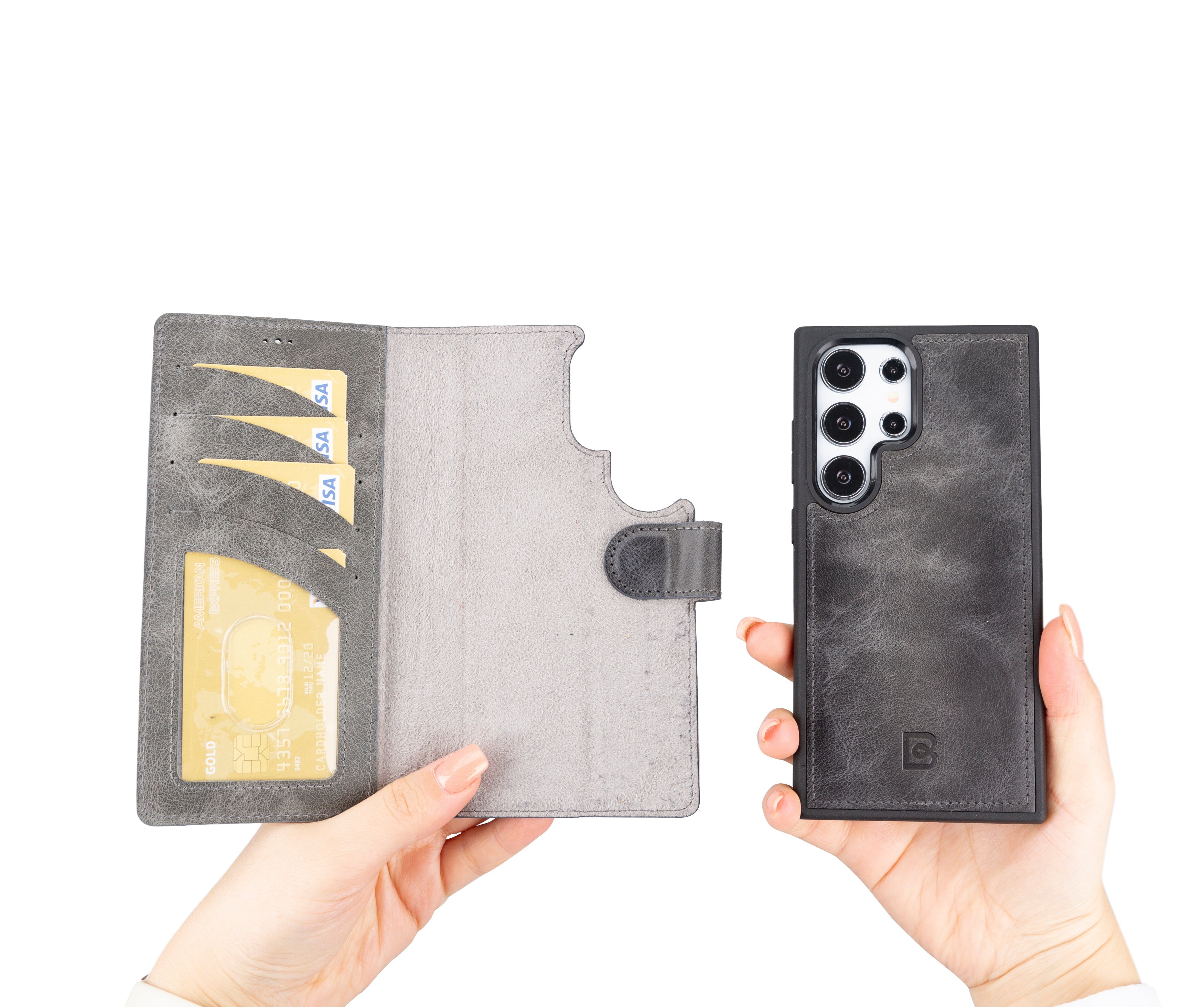 Samsung Galaxy S24 (6.2") Leather Detachable Wallet Case