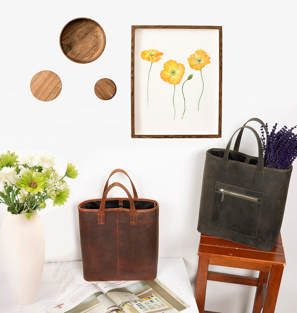 Valetto Genuine Leather Tote Bag