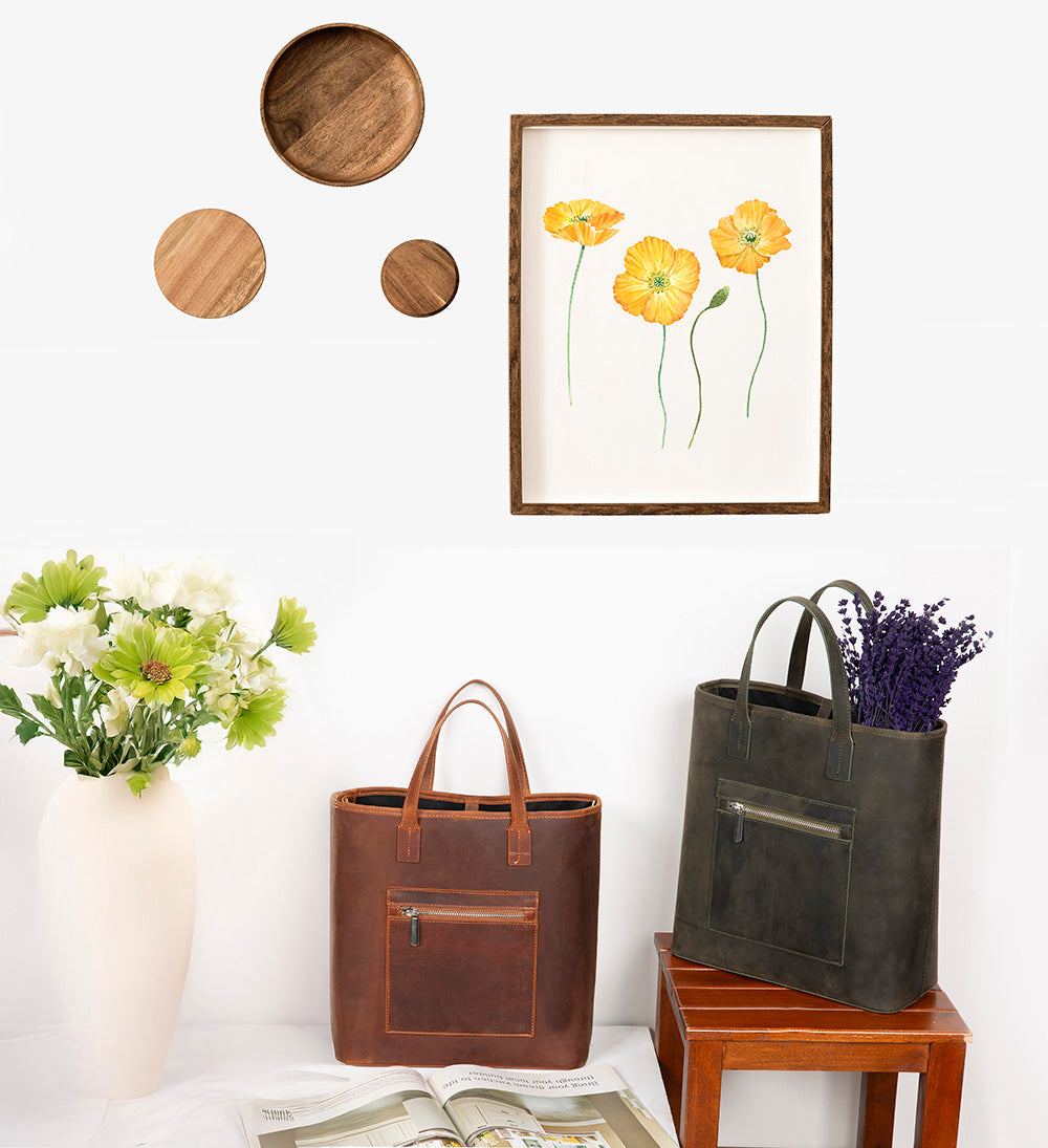 Valetto Genuine Leather Tote Bag