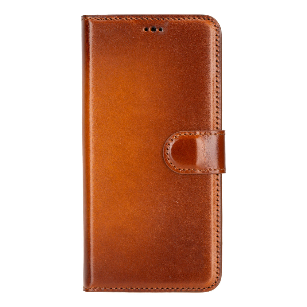 Étui portefeuille amovible en cuir pour Samsung Galaxy S25 Plus