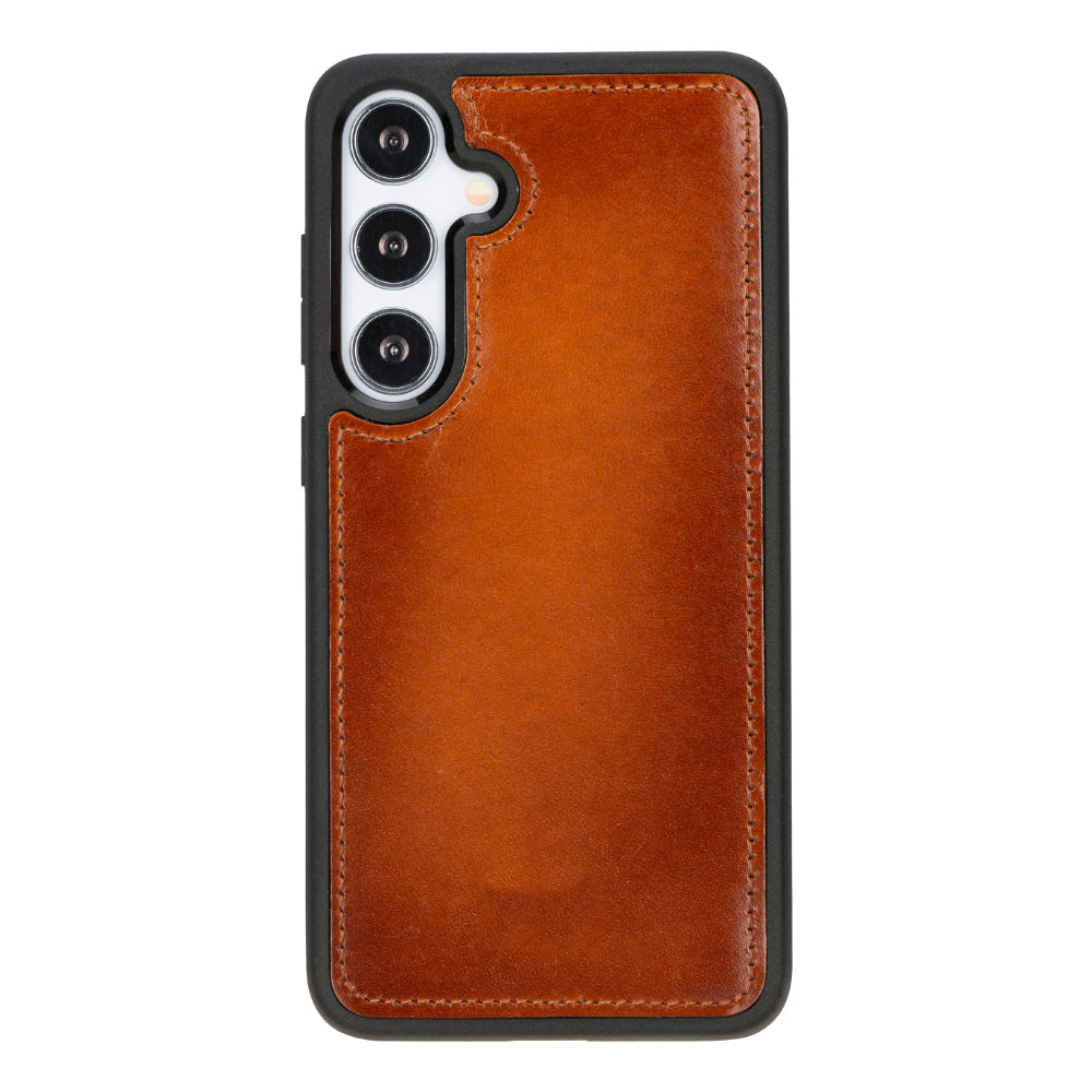 Étui portefeuille amovible en cuir pour Samsung Galaxy S25 Plus
