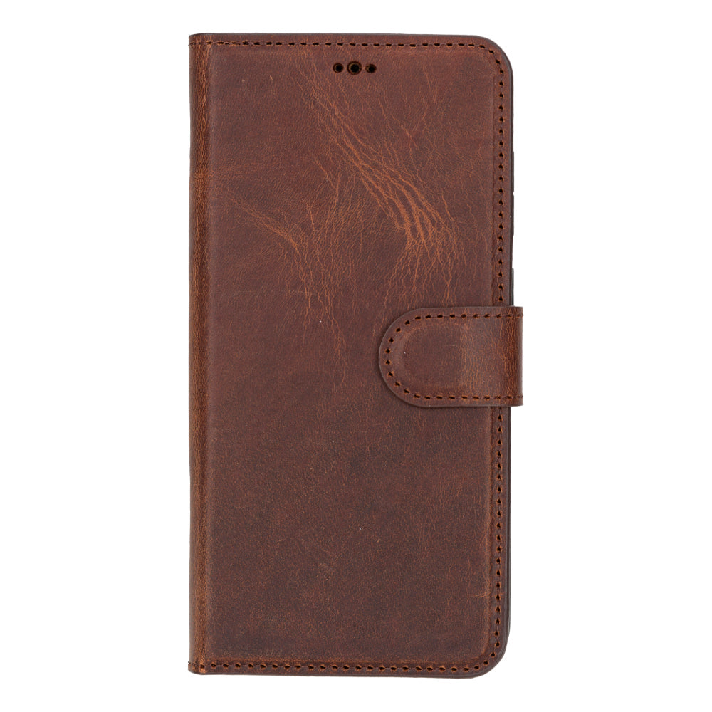 Étui portefeuille amovible en cuir pour Samsung Galaxy S25 Plus