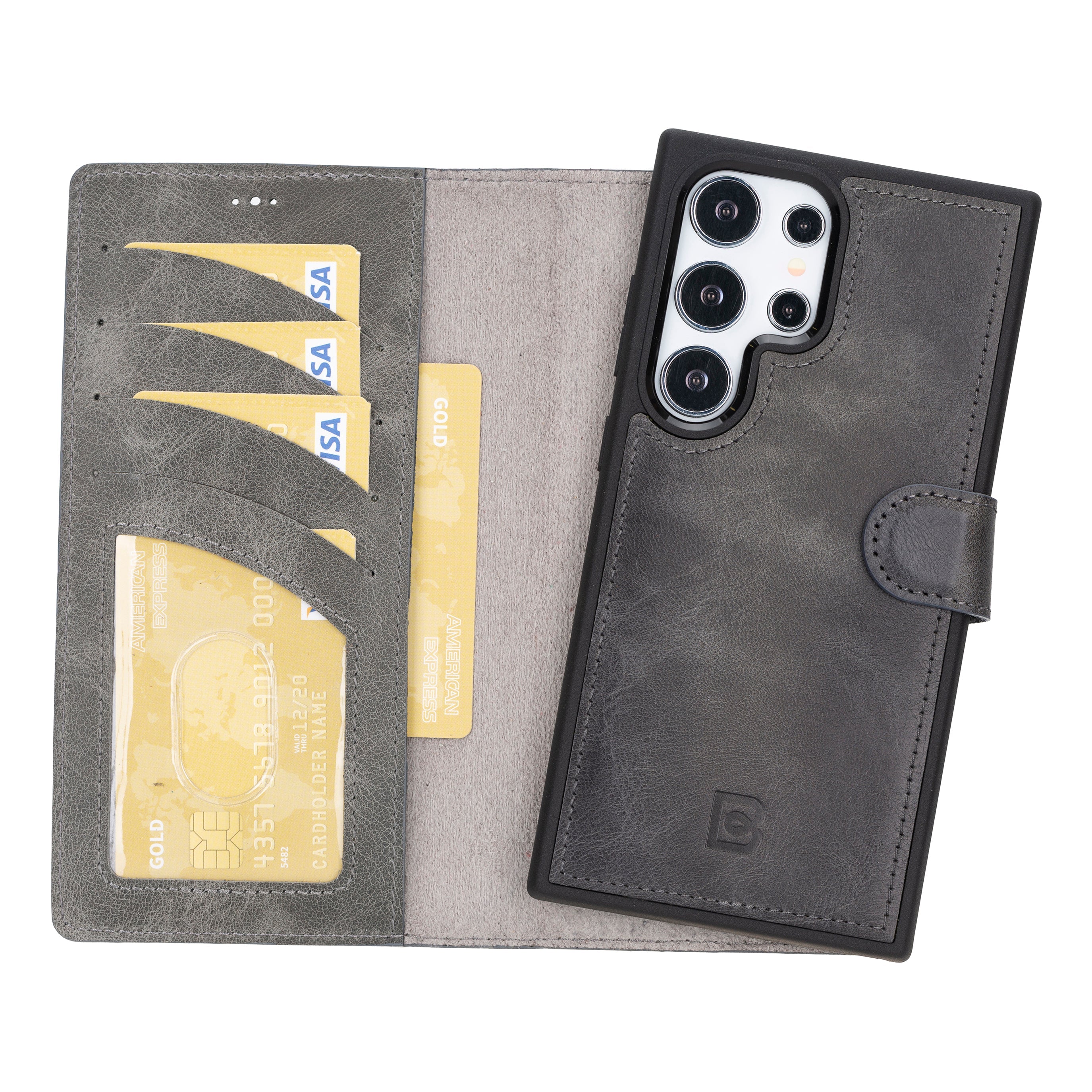 Samsung Galaxy S24 (6.2") Leather Detachable Wallet Case