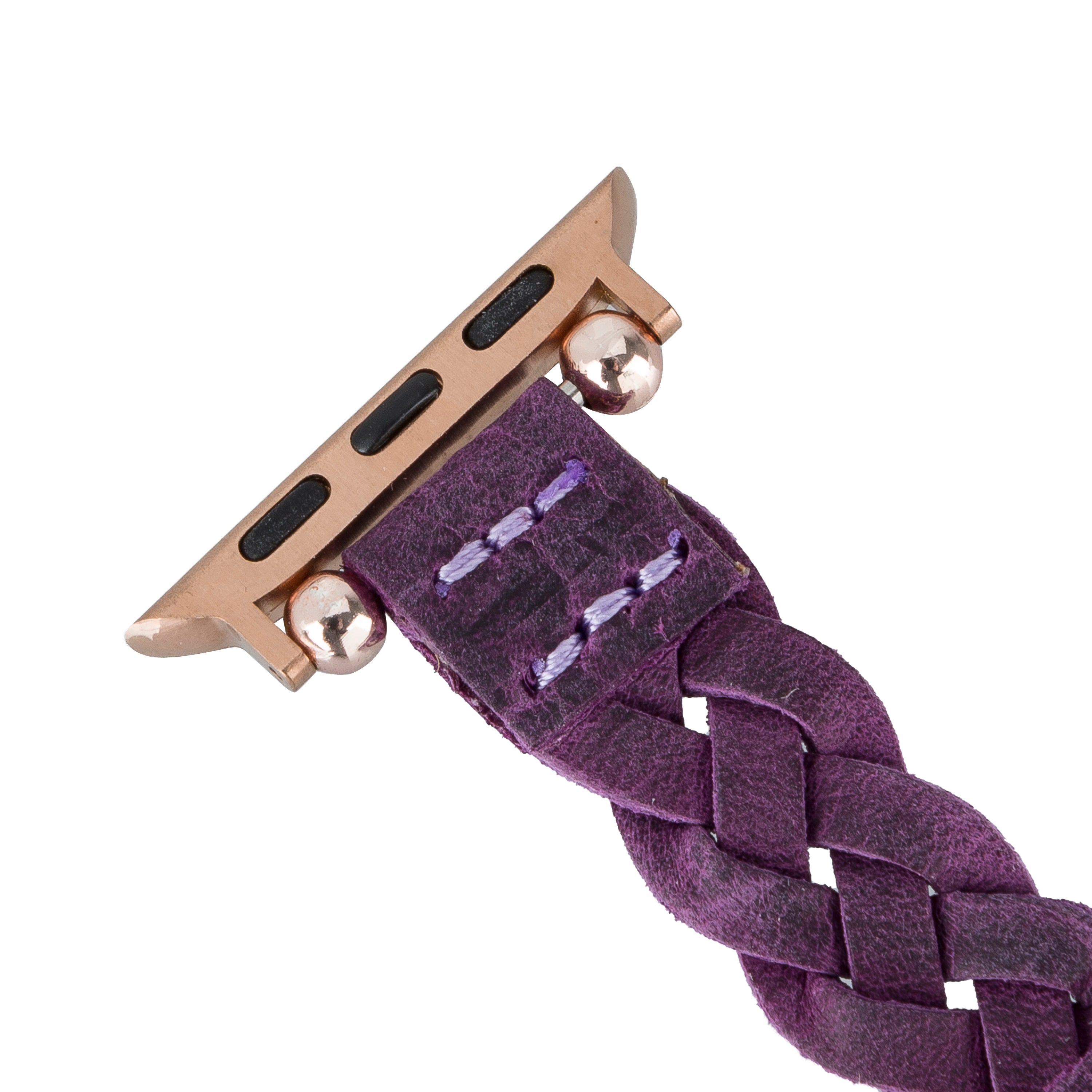 Monaco Braided Apple iWatch Genuine Leather Watch Band