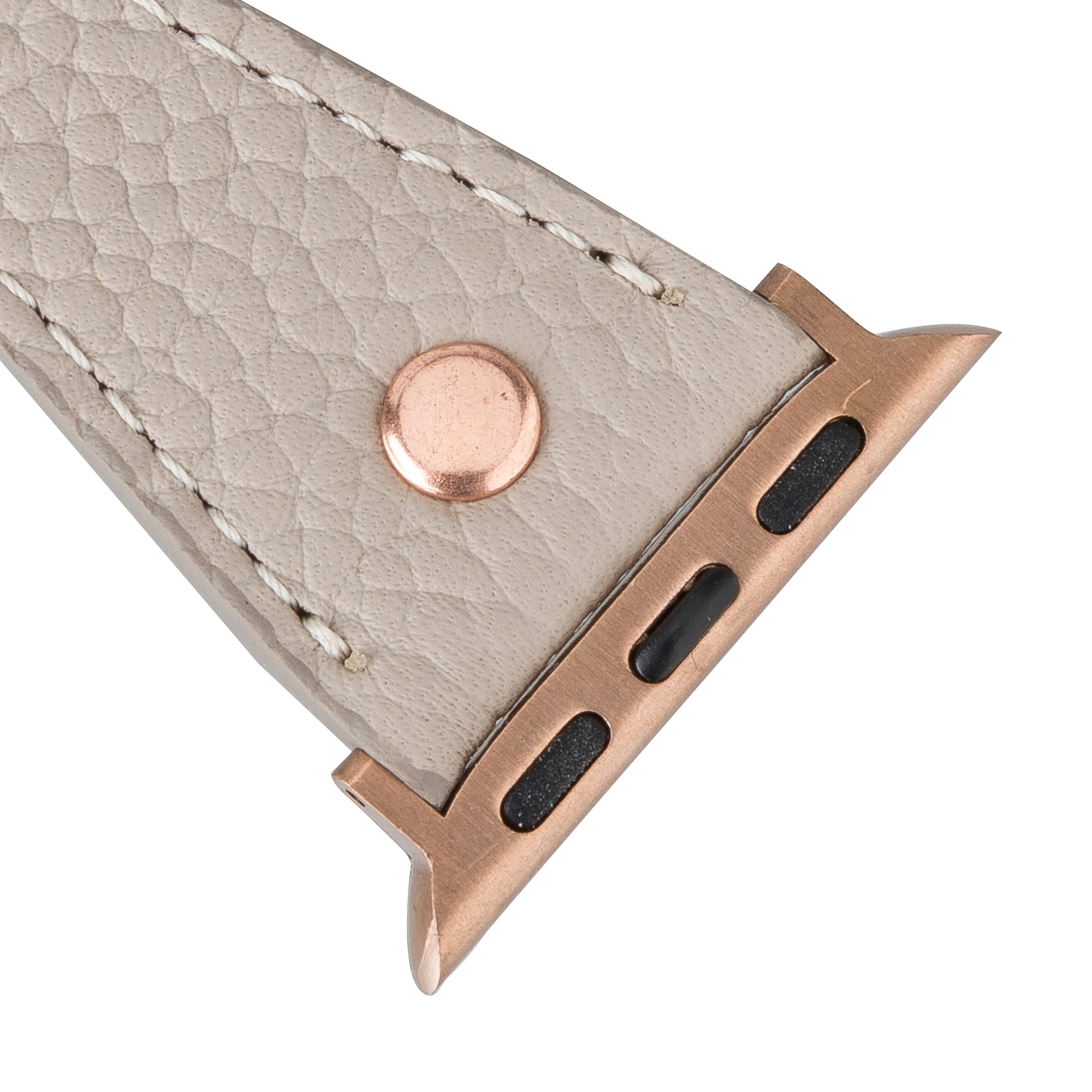 Bracelet de montre Hector en cuir véritable à double tour pour Apple iWatch
