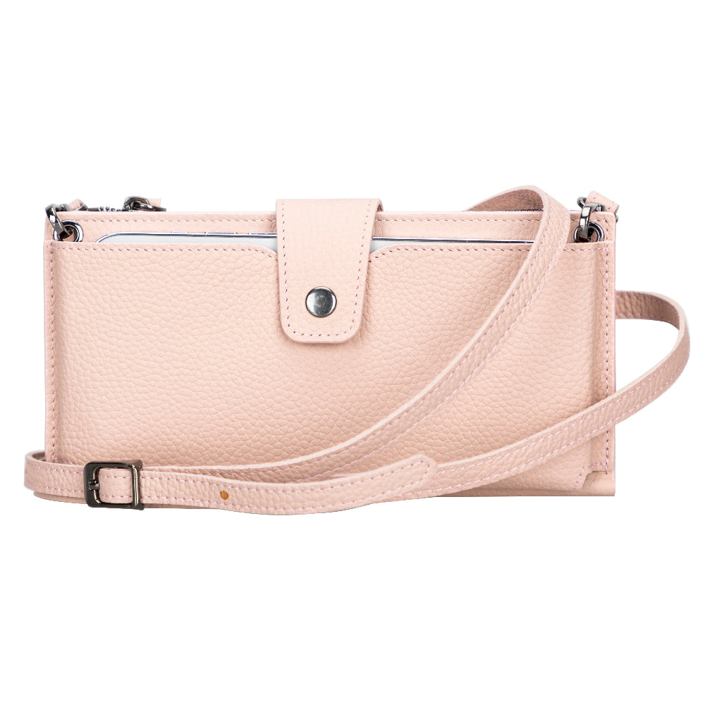 Lozan Strap Genuine Leather Crossbody Wallet