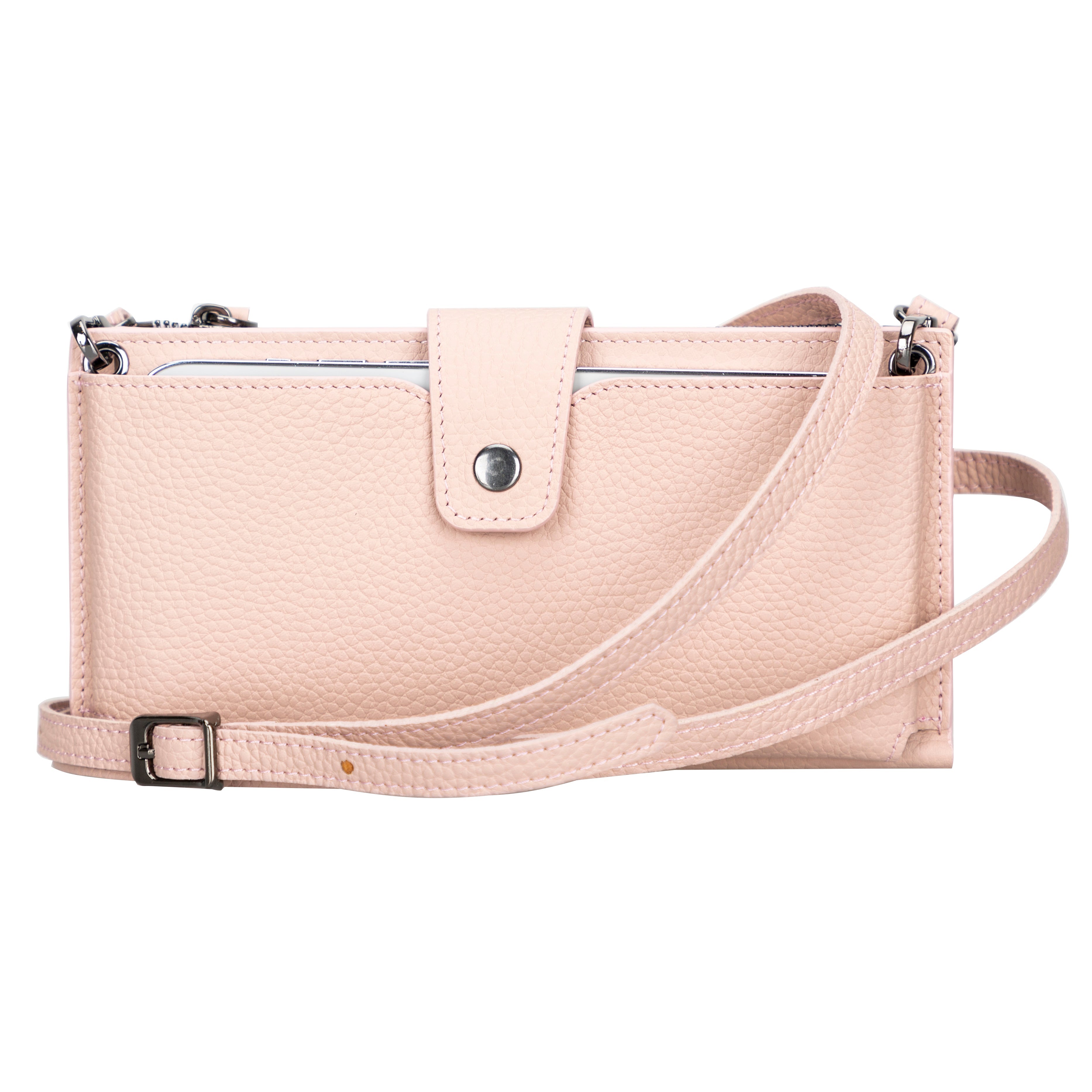 Nexora Genuine Leather Strap Crossbody Wallet for Women