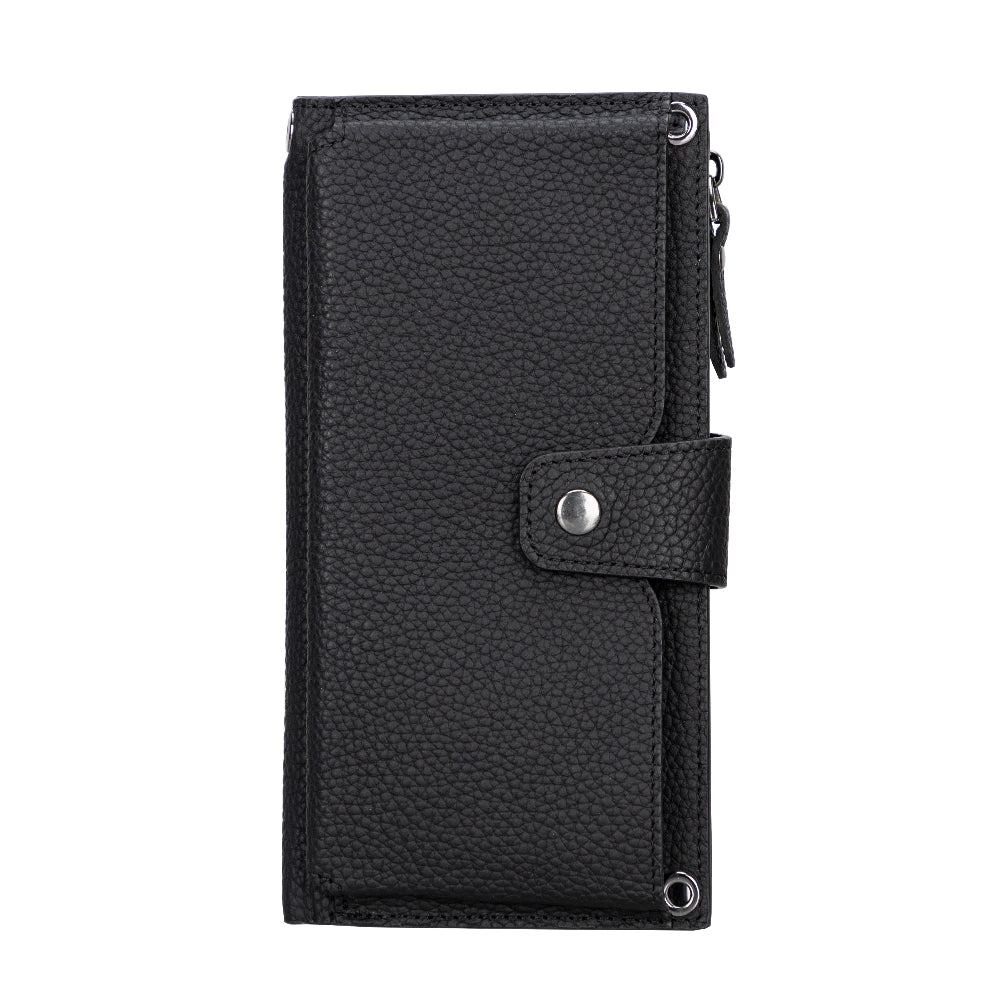 Lozan Strap Genuine Leather Crossbody Wallet