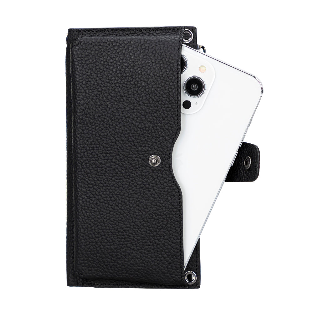 Lozan Strap Genuine Leather Crossbody Wallet
