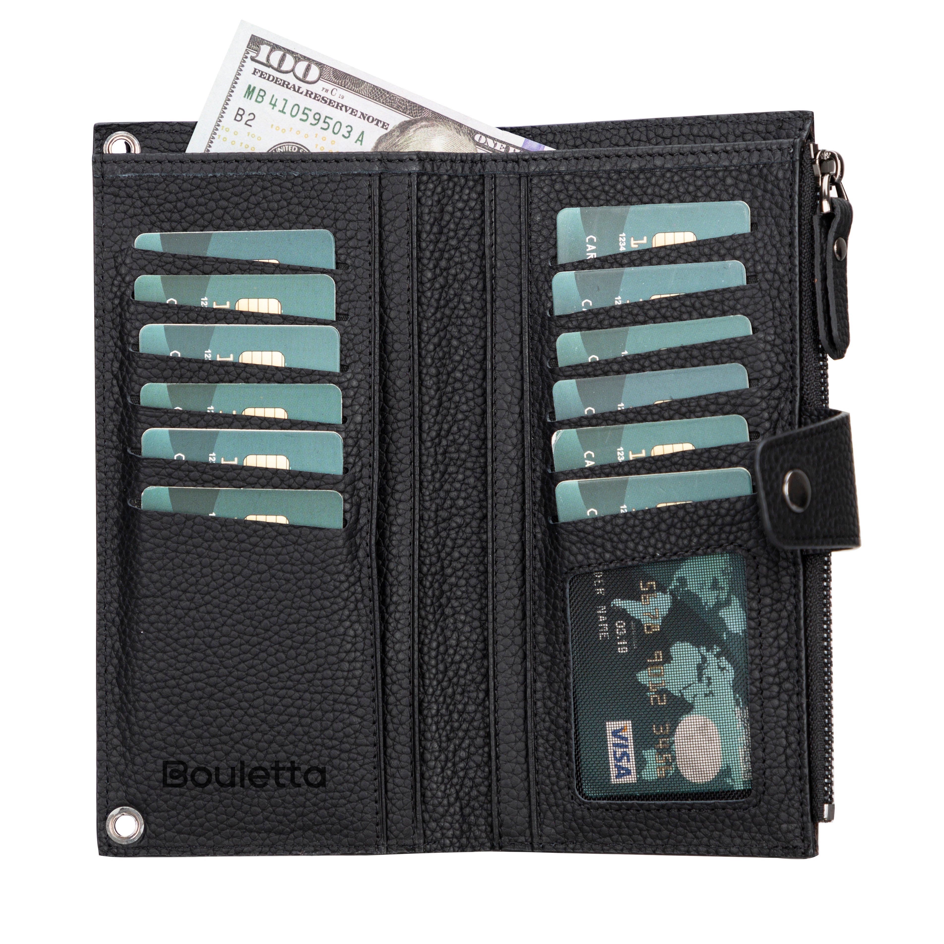 Nexora Genuine Leather Strap Crossbody Wallet for Women