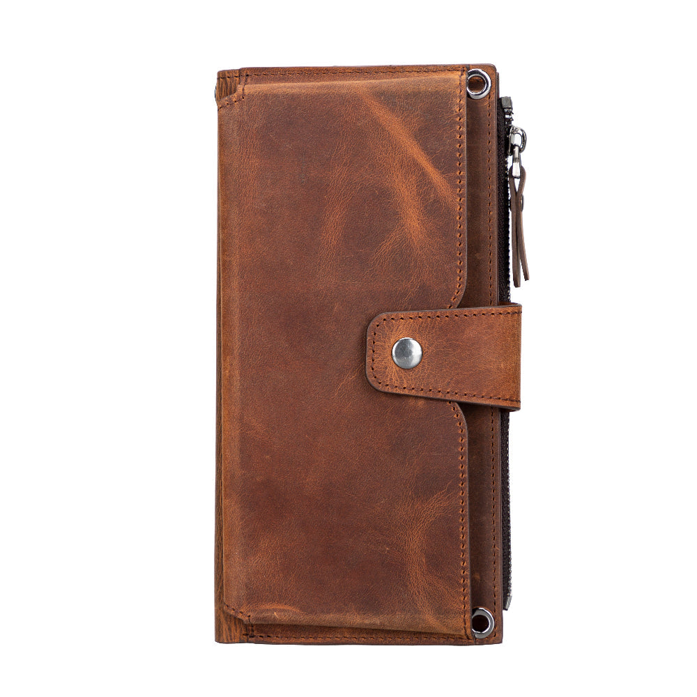 Lozan Strap Genuine Leather Crossbody Wallet