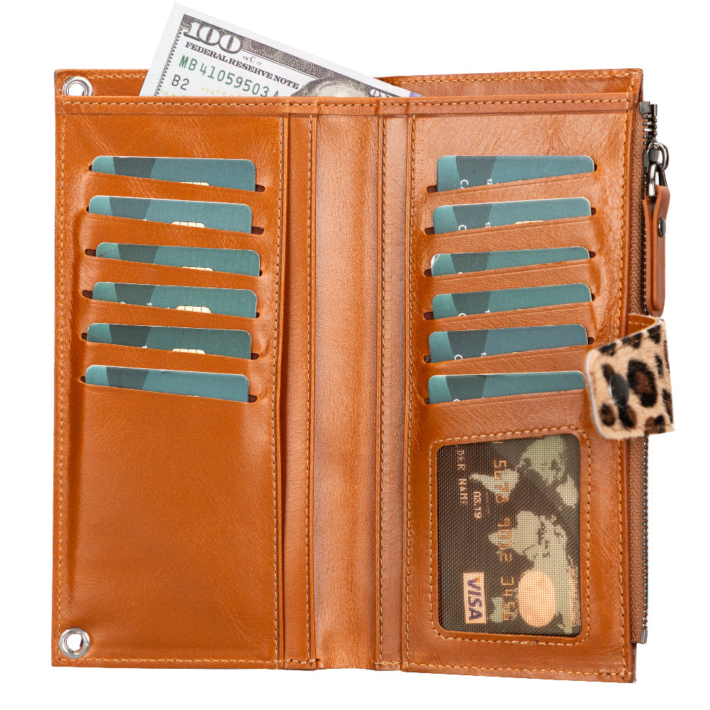 Lozan Strap Genuine Leather Crossbody Wallet