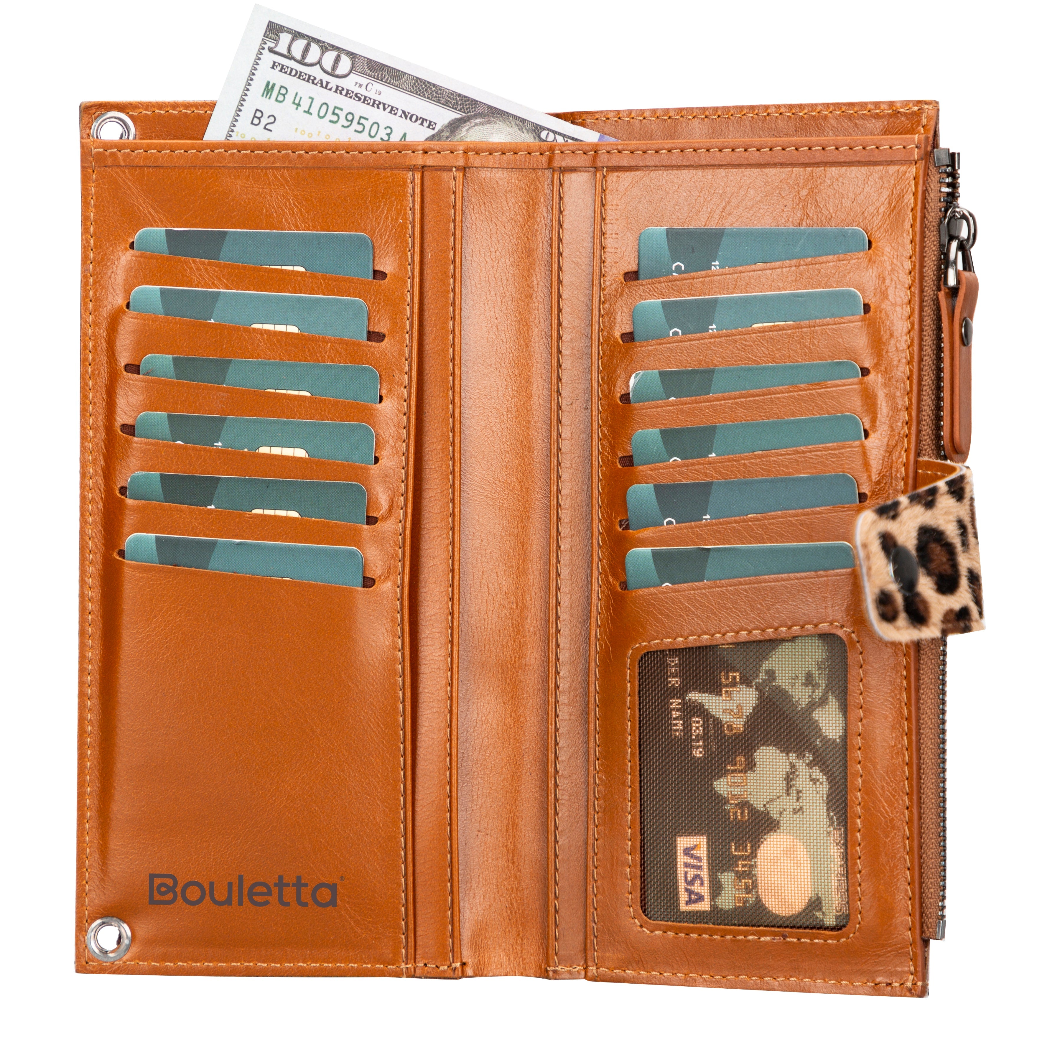 Nexora Genuine Leather Strap Crossbody Wallet for Women