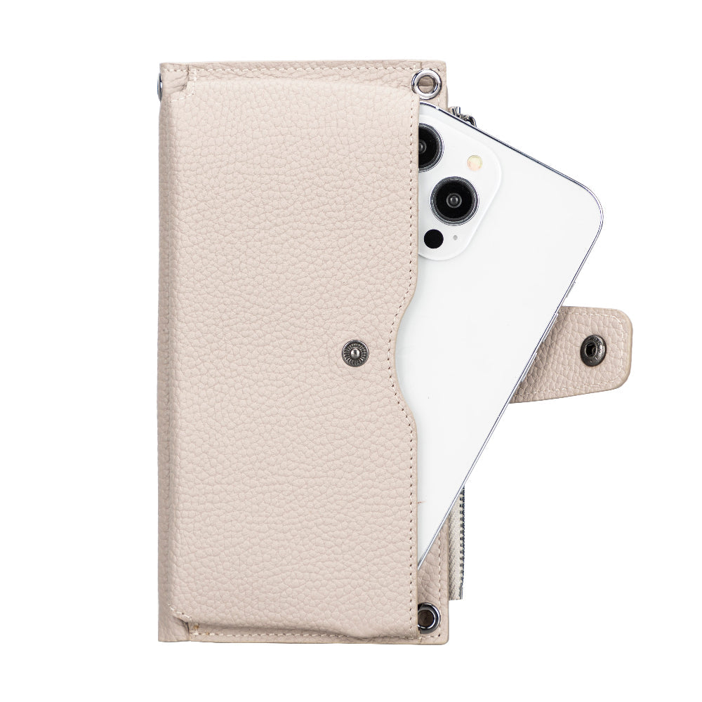 Lozan Strap Genuine Leather Crossbody Wallet