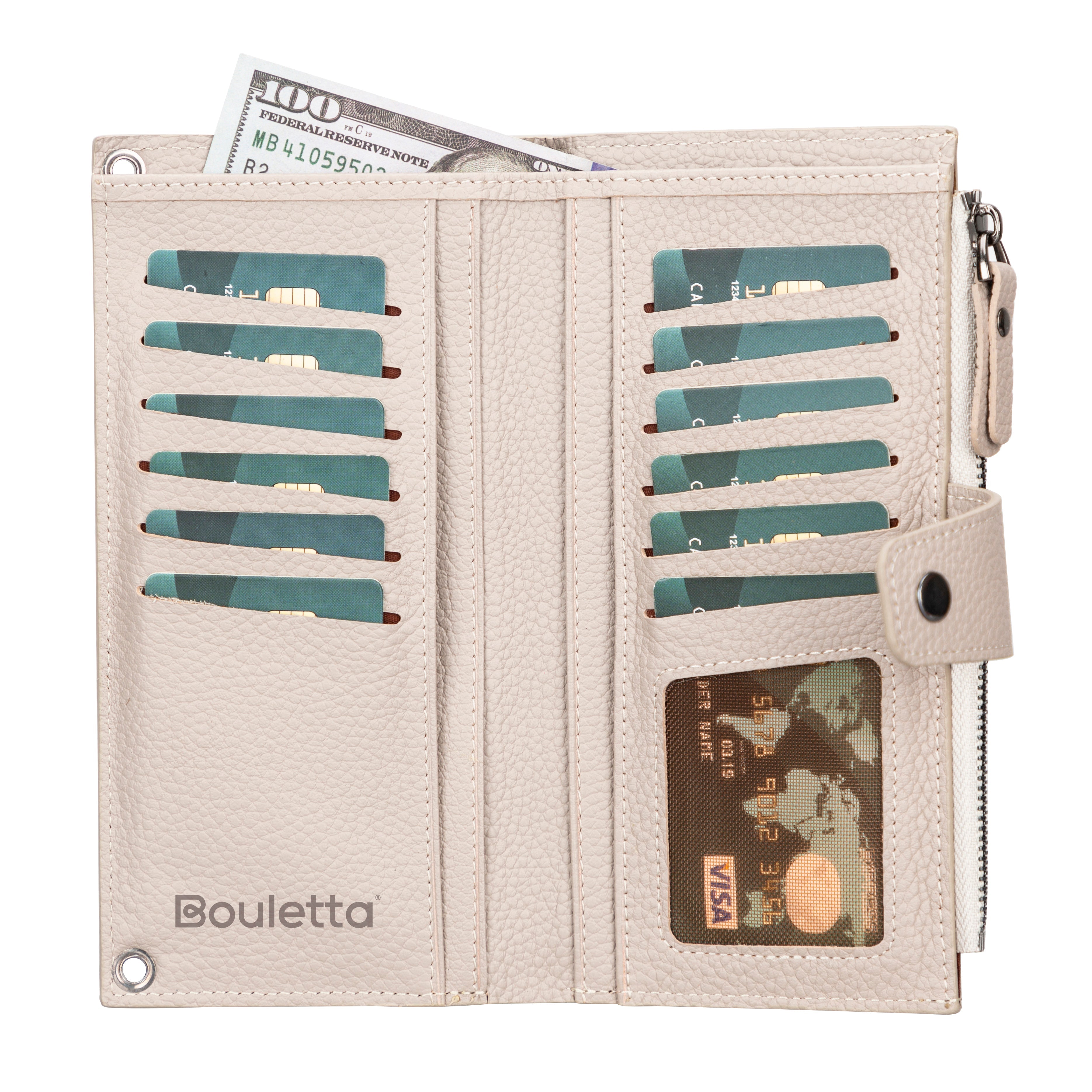 Nexora Genuine Leather Strap Crossbody Wallet for Women