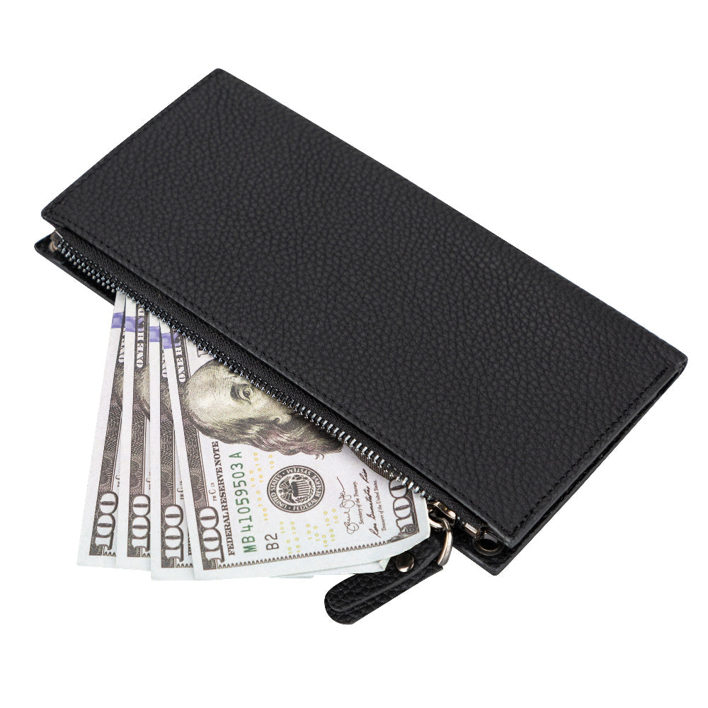 Lozan Strap Genuine Leather Crossbody Wallet
