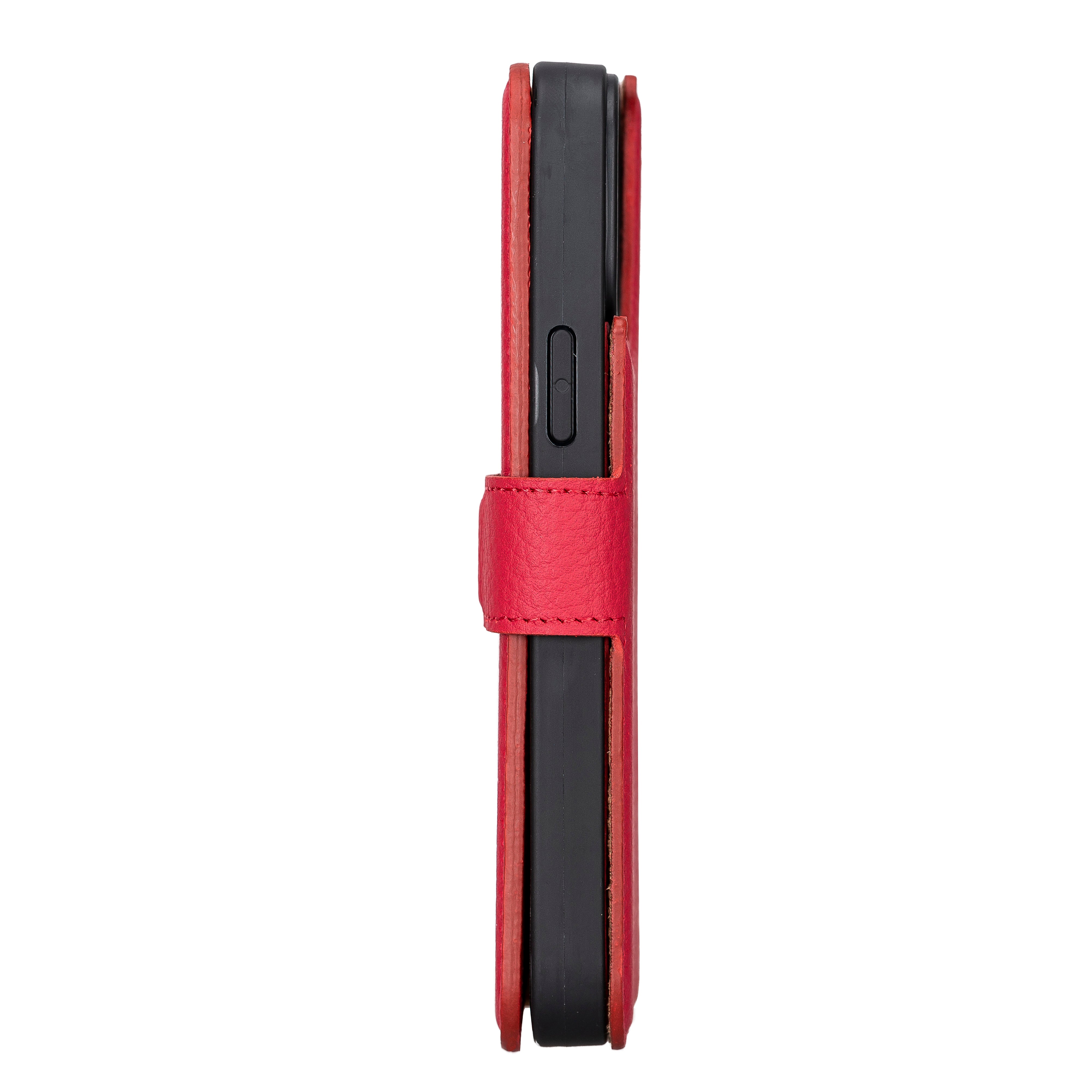Étui portefeuille détachable en cuir véritable pour iPhone 13