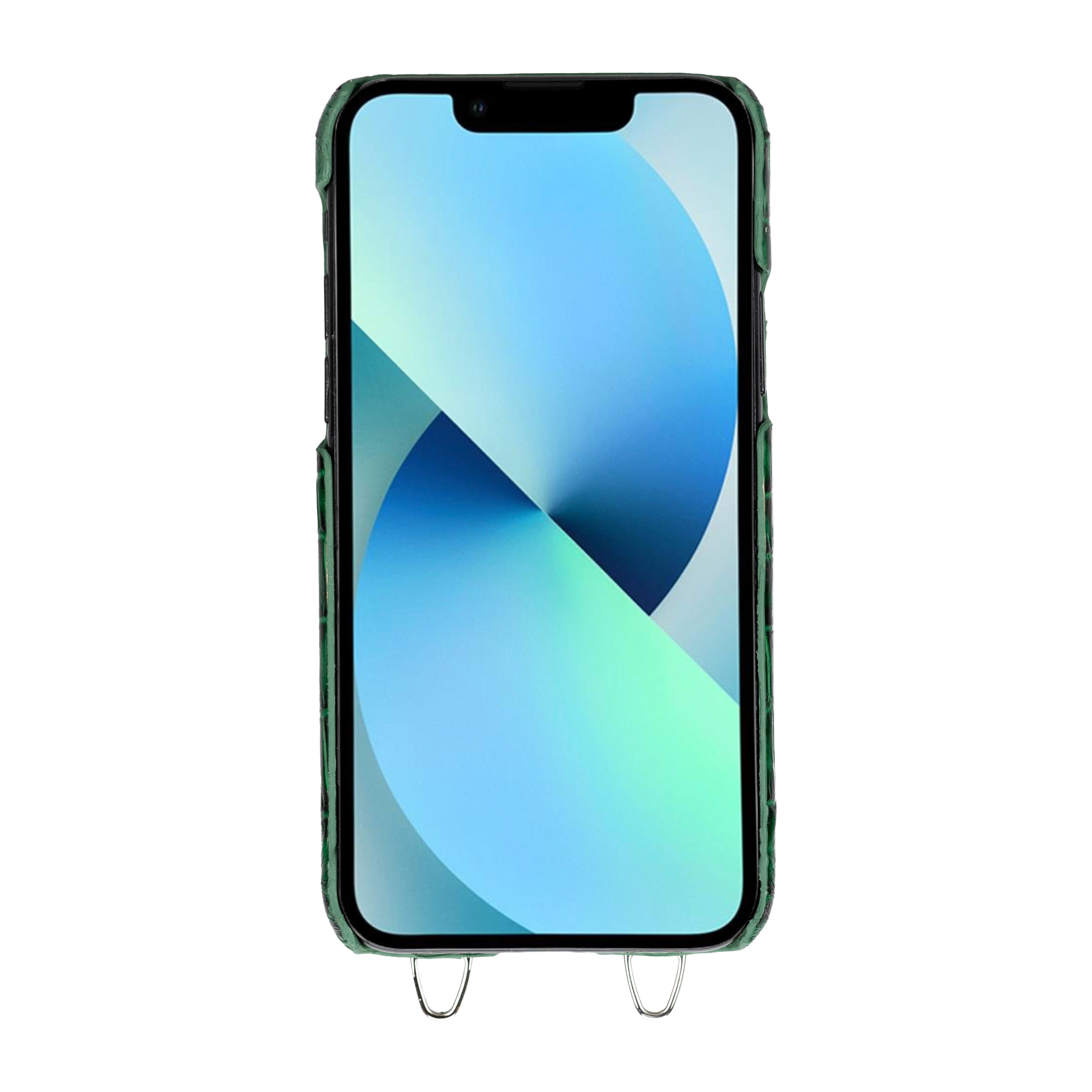Saff iPhone 11 Series Genuine Leather Case with Crossbody Strap
