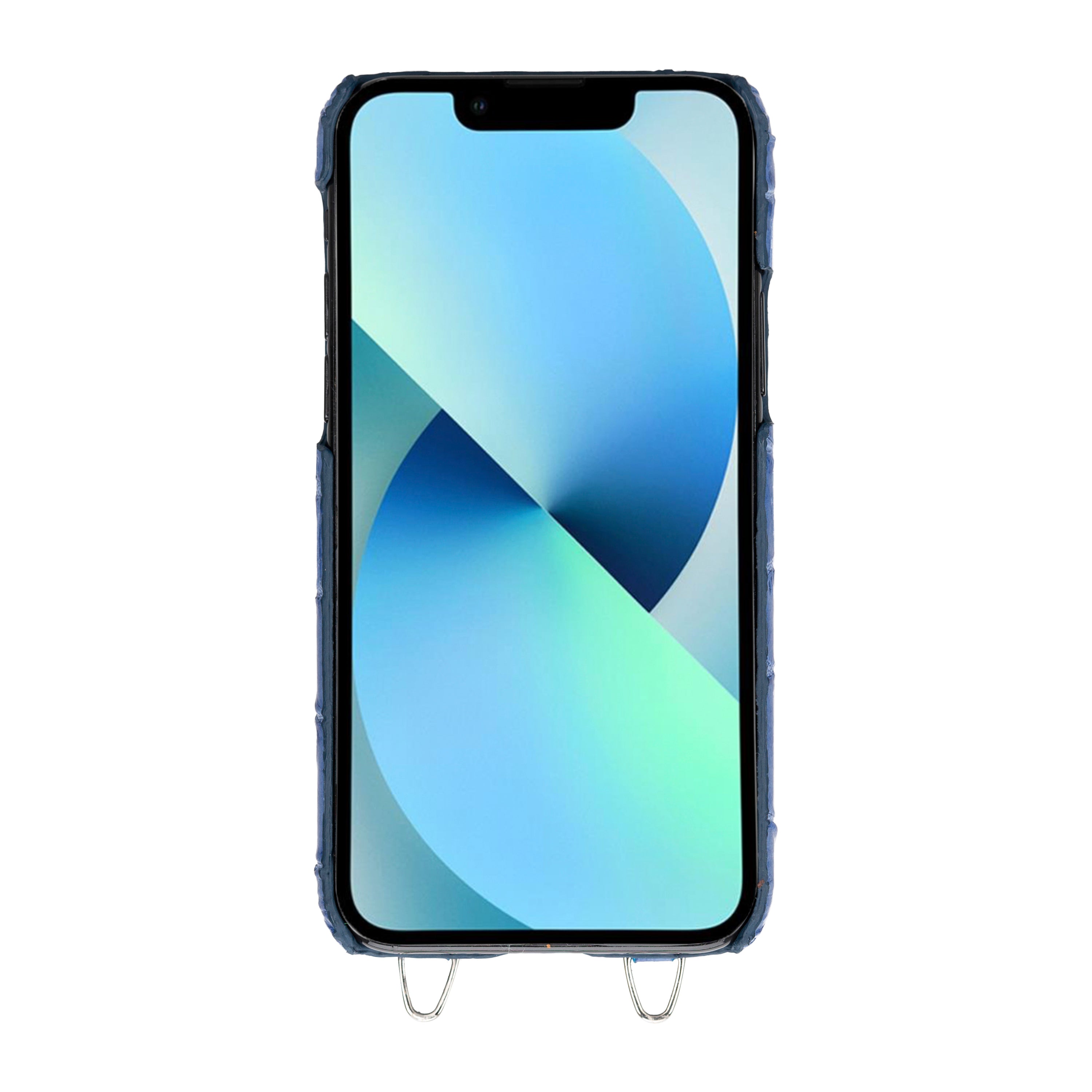Saff iPhone 11 Series Genuine Leather Case with Crossbody Strap