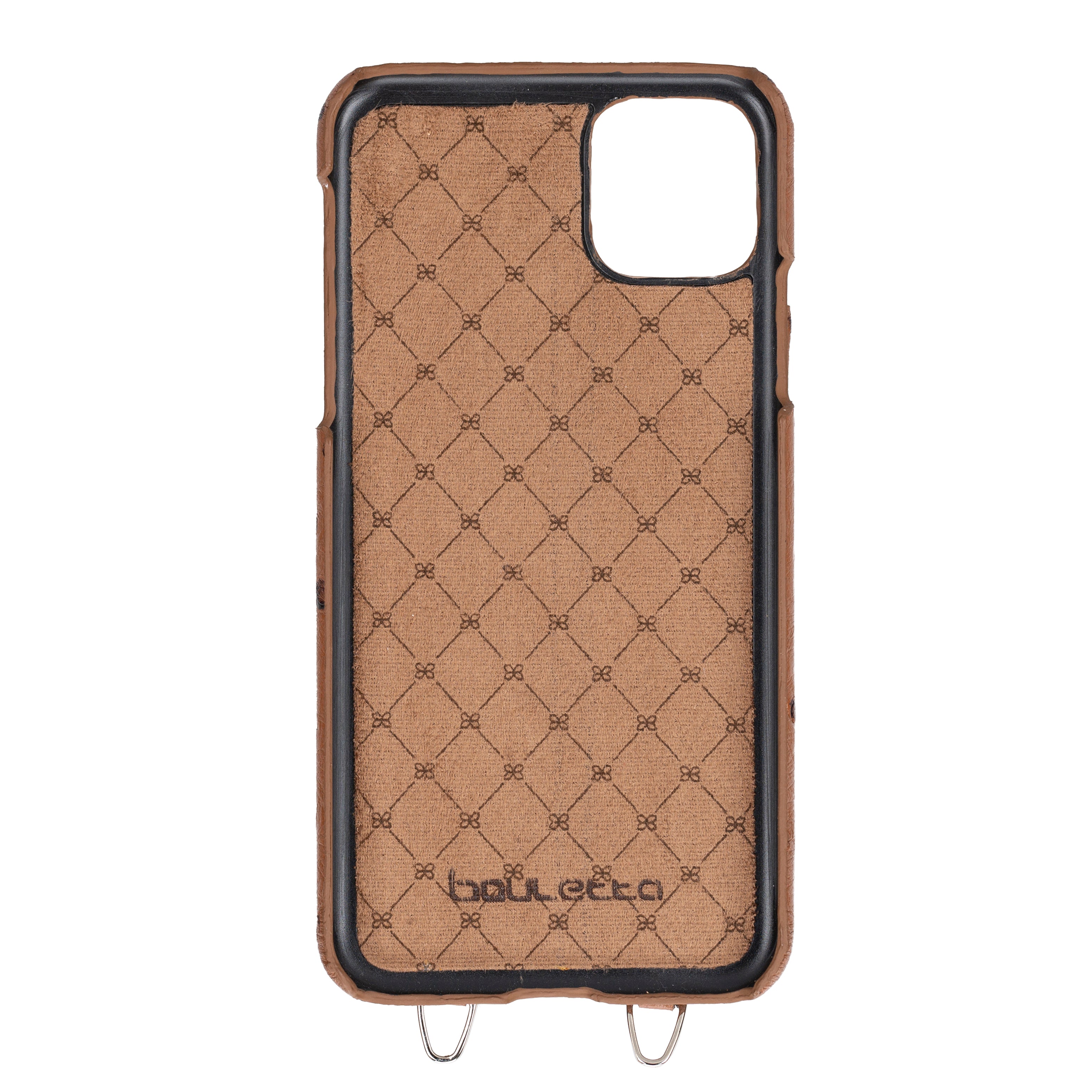 Saff iPhone 11 Series Genuine Leather Case with Crossbody Strap