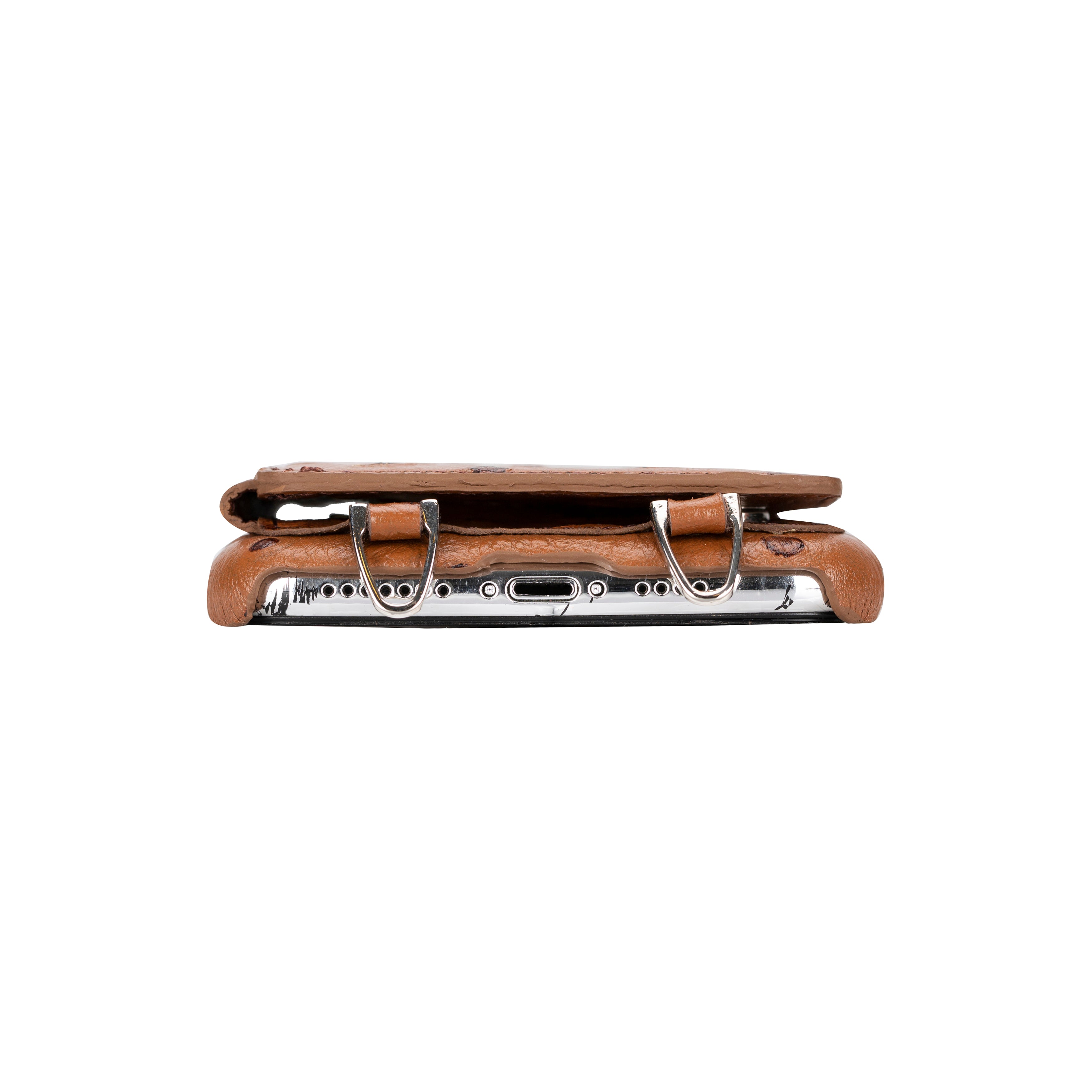 Saff iPhone 11 Series Genuine Leather Case with Crossbody Strap