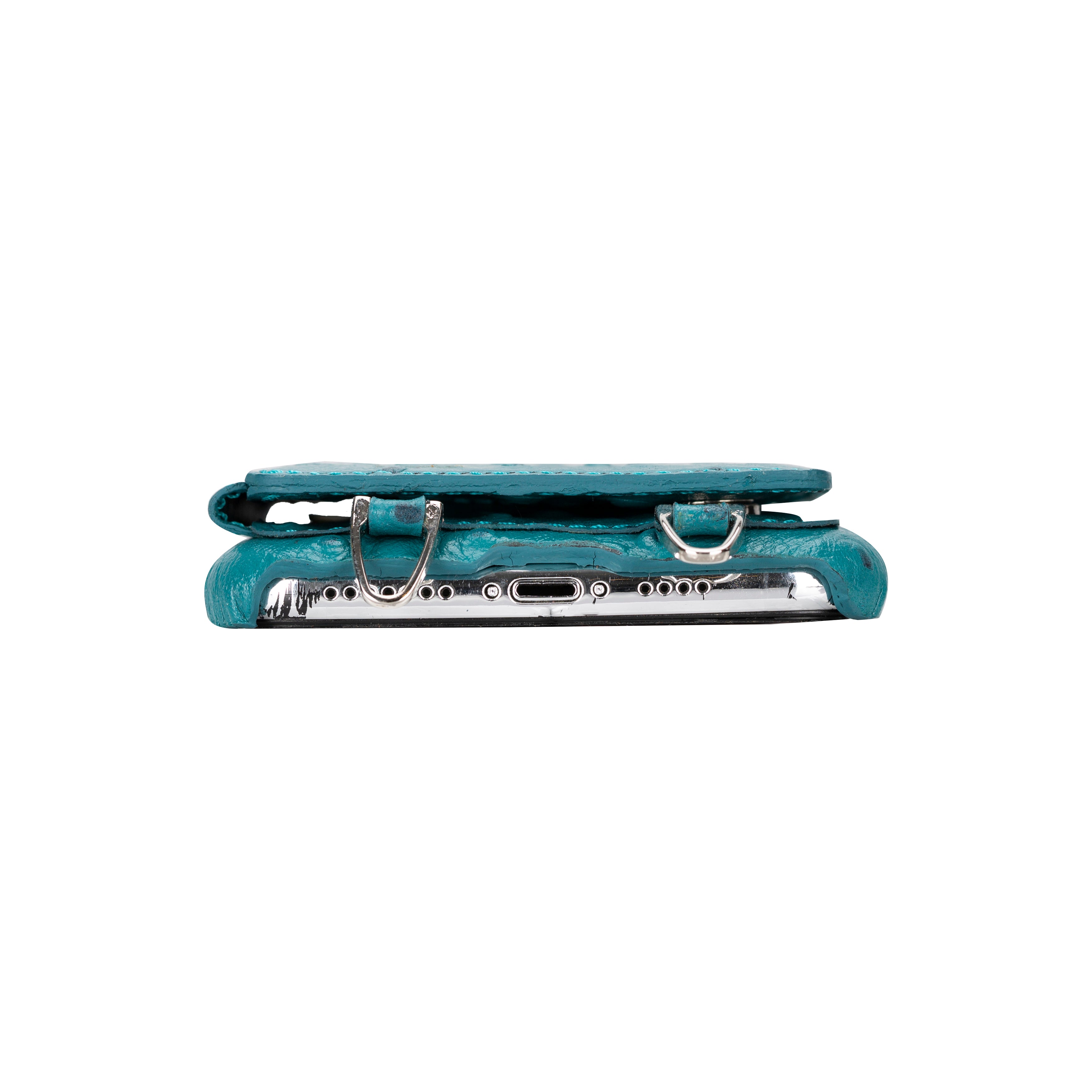 Saff iPhone 11 Series Genuine Leather Case with Crossbody Strap