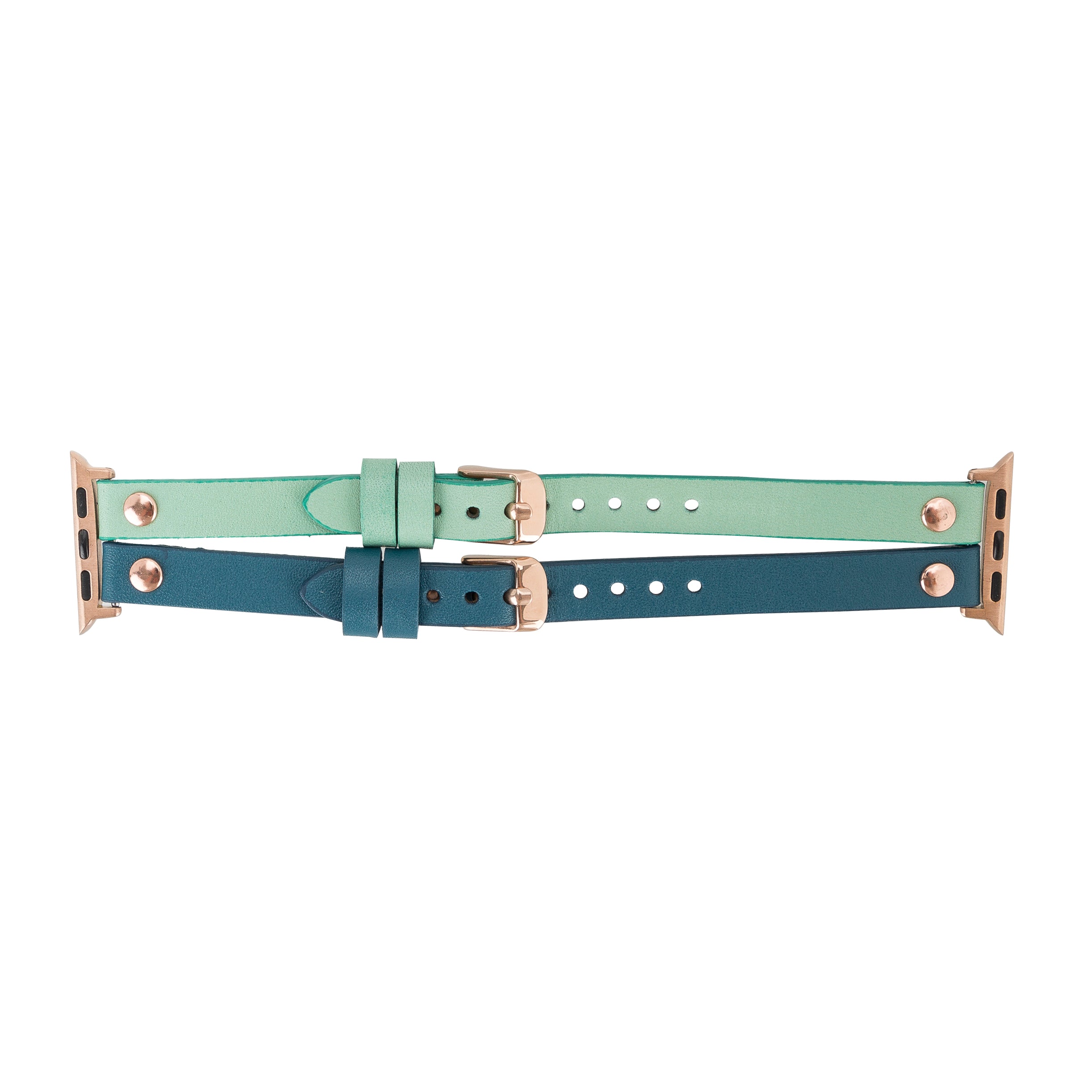 Blue Mint Apple iWatch Genuine Leather Watch Band