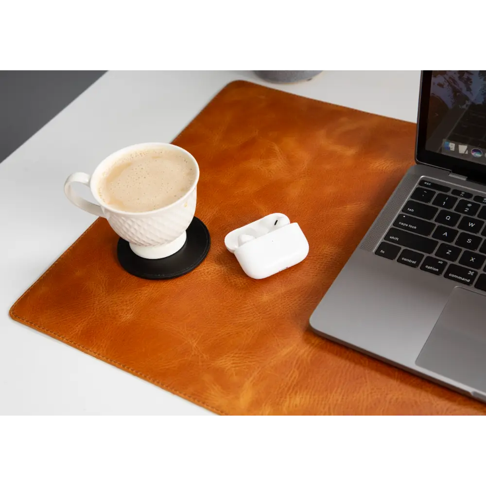 Leather Natural Desk Mat (37 cm x 80 cm)