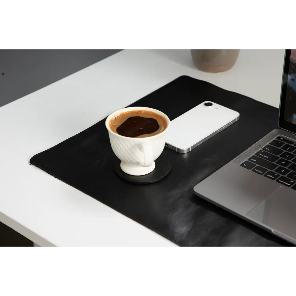 Leather Natural Desk Mat (37 cm x 80 cm)
