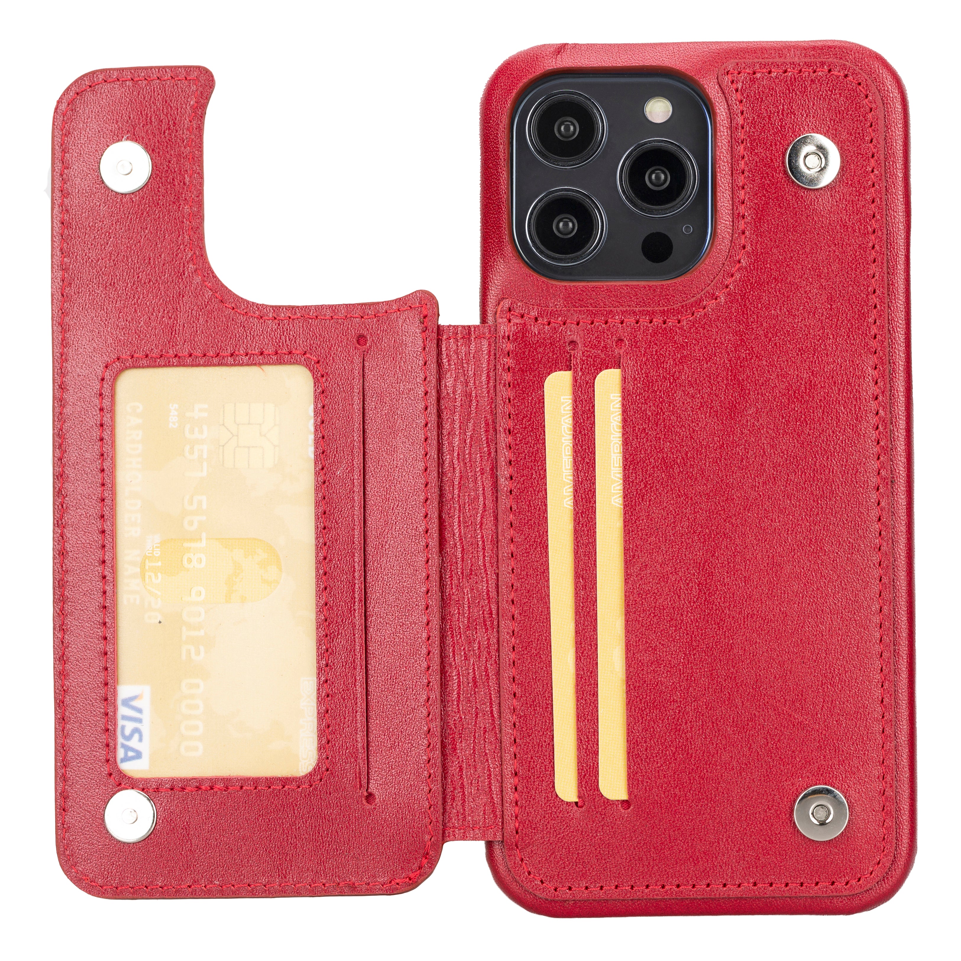 Étui portefeuille en cuir véritable Ultimate Book pour iPhone 14 Pro Max (6,7")