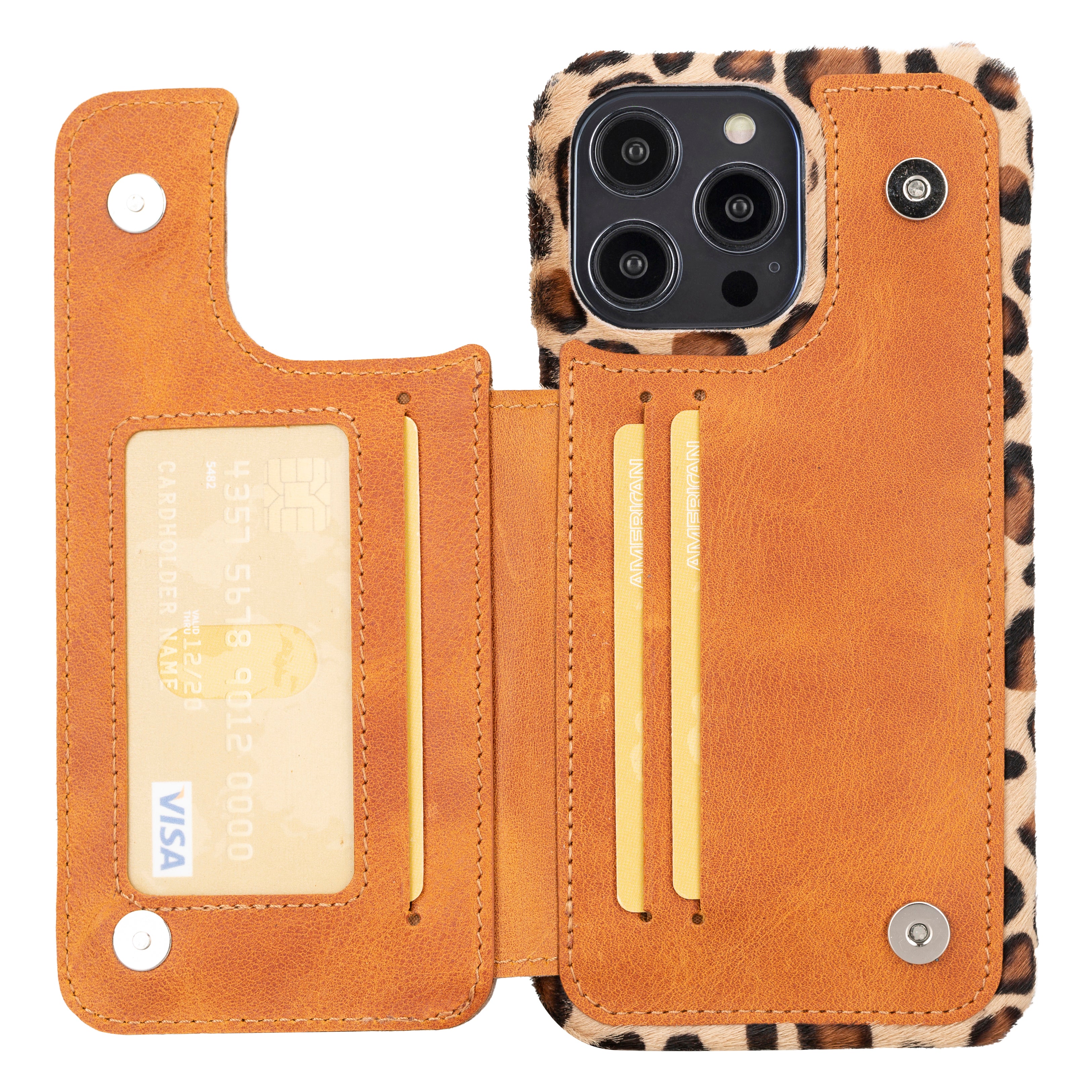 Étui portefeuille en cuir véritable Ultimate Book pour iPhone 14 Pro Max (6,7")