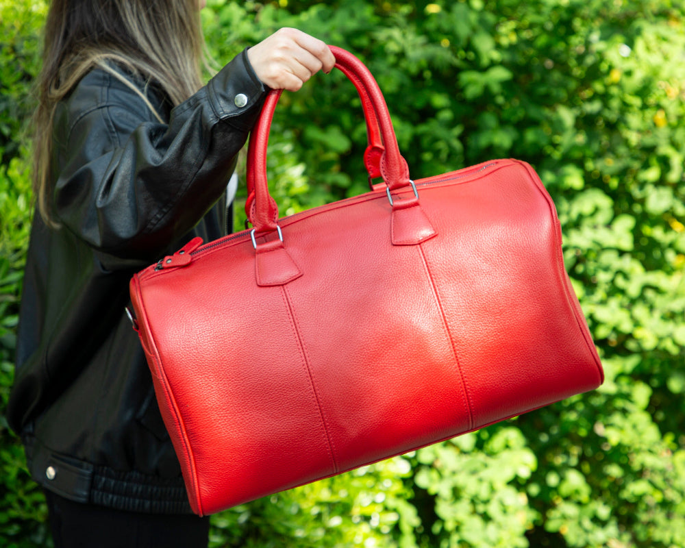 Dolly Genuine Leather Weekend Duffle Bag