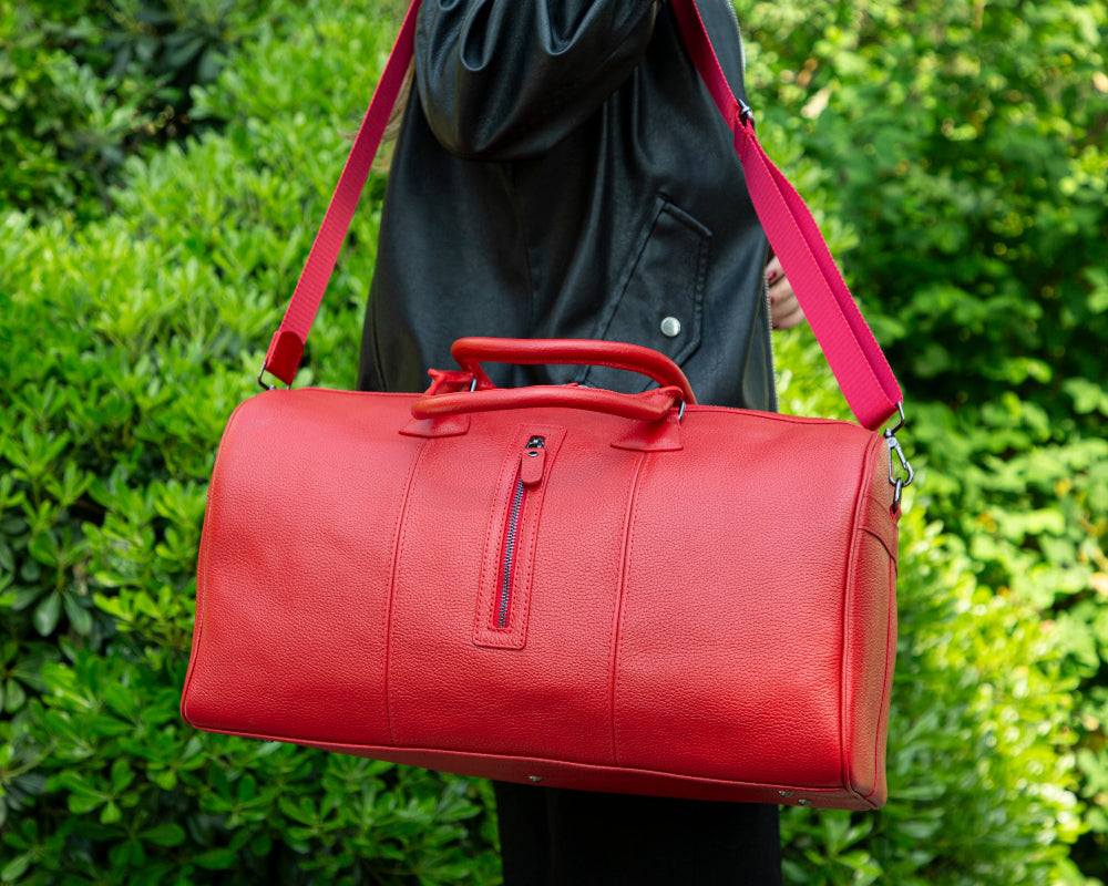 Dolly Genuine Leather Weekend Duffle Bag