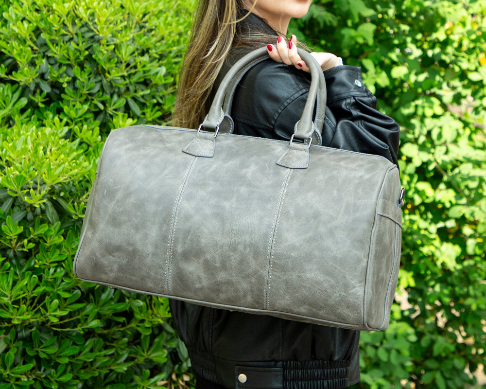 Dolly Genuine Leather Weekend Duffle Bag