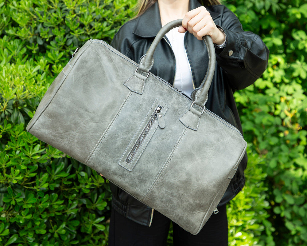 Dolly Genuine Leather Weekend Duffle Bag