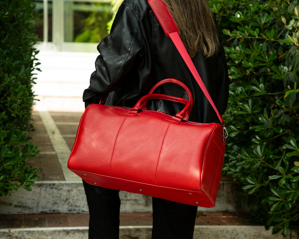 Dolly Genuine Leather Weekend Duffle Bag
